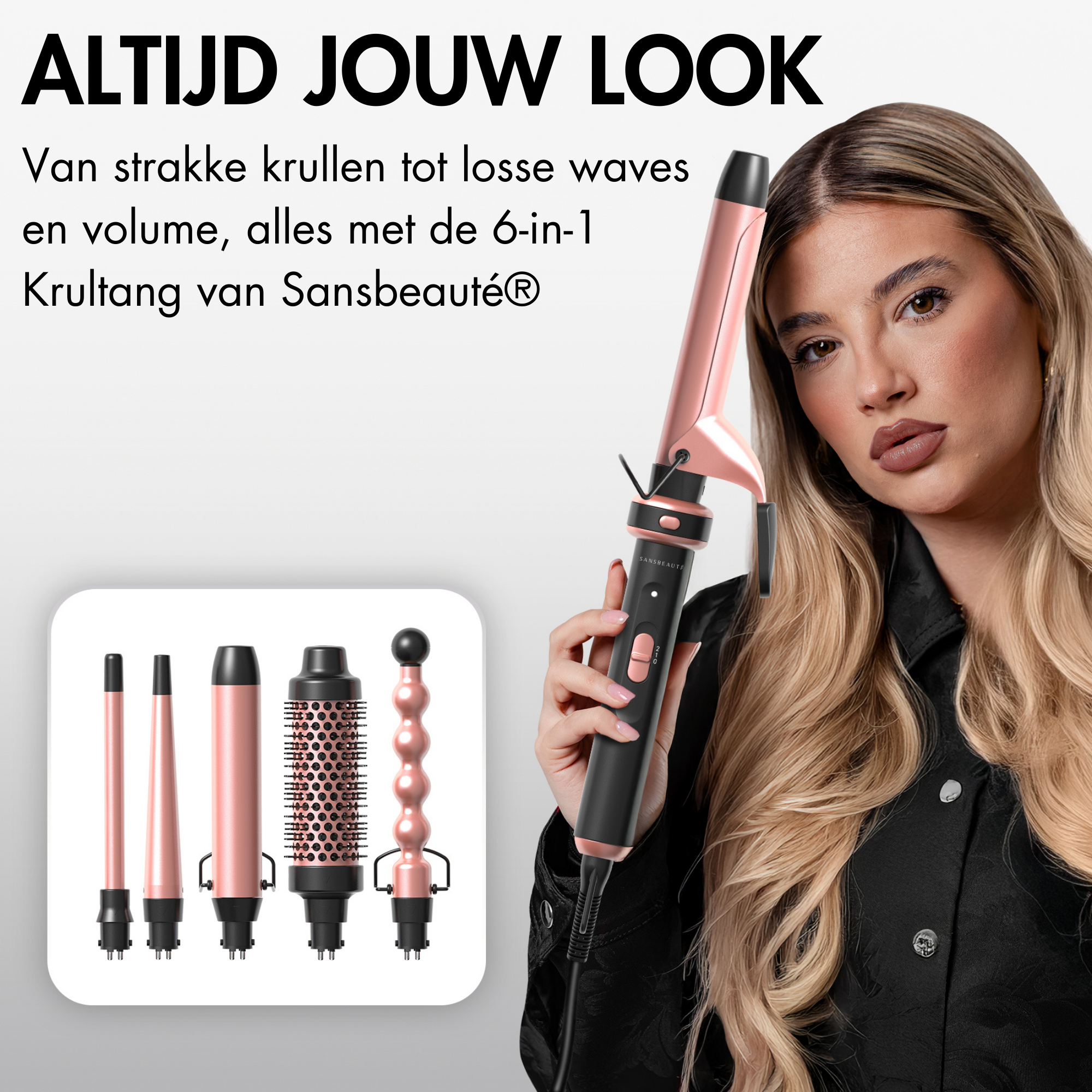 SANSBEAUTÉ® CURLING IRON - 6 IN 1