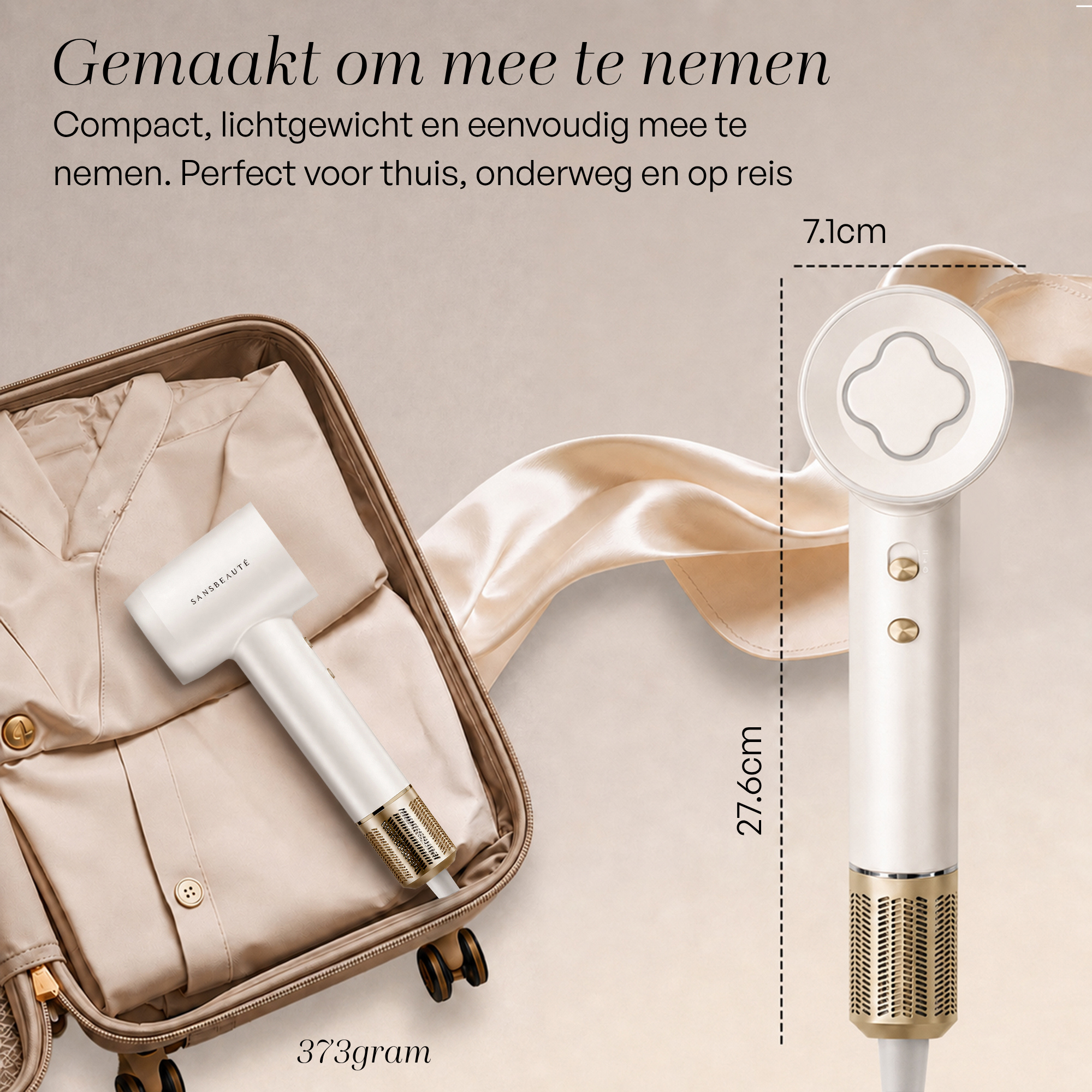 SANSBEAUTÉ® FÖHN MET DIFFUSER
