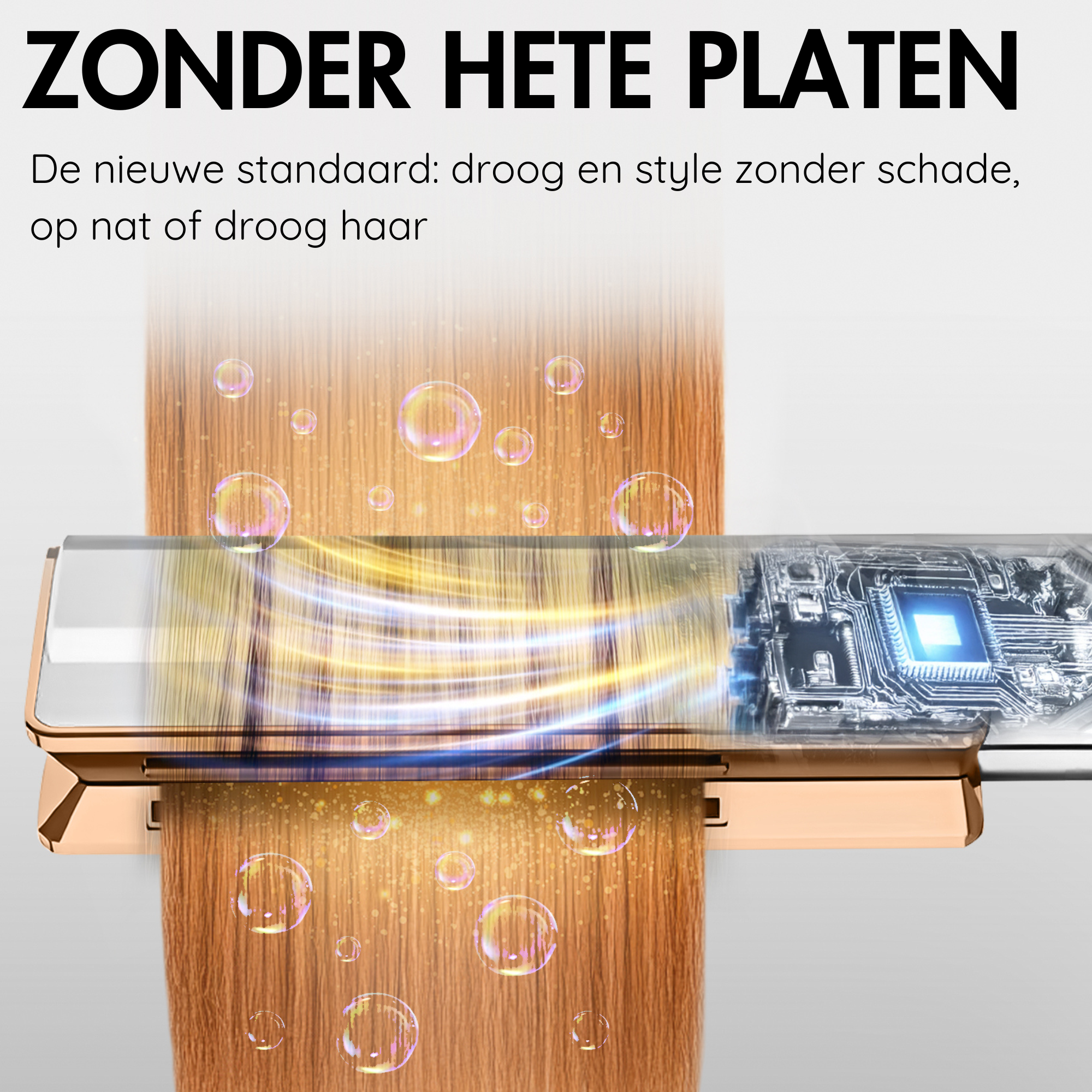 SANSBEAUTÉ® SANSTRAIGHT 2-IN-1 HAIR DRYER STRAIGHTENER