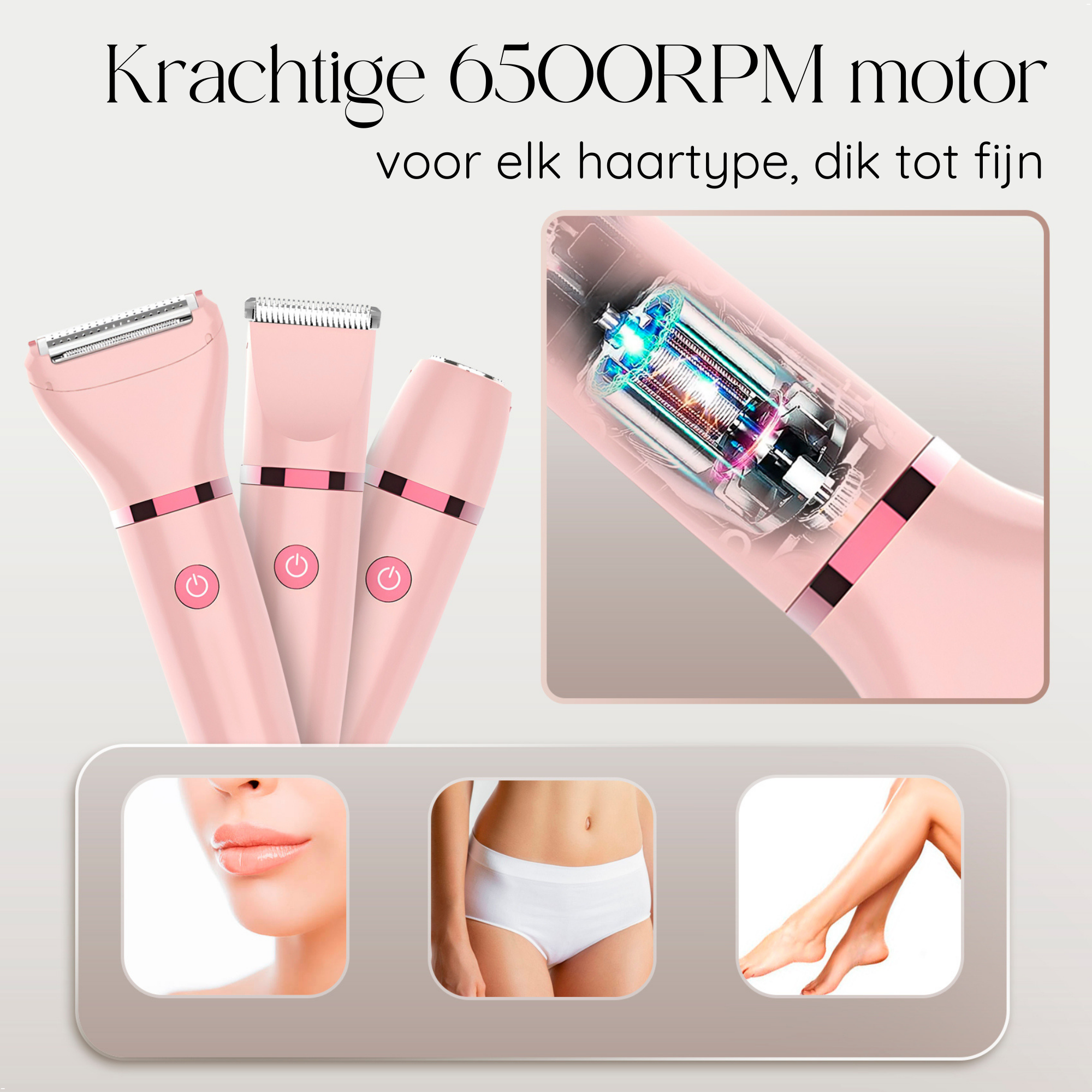 SANSBEAUTÉ® 3 IN 1 LADYSHAVE