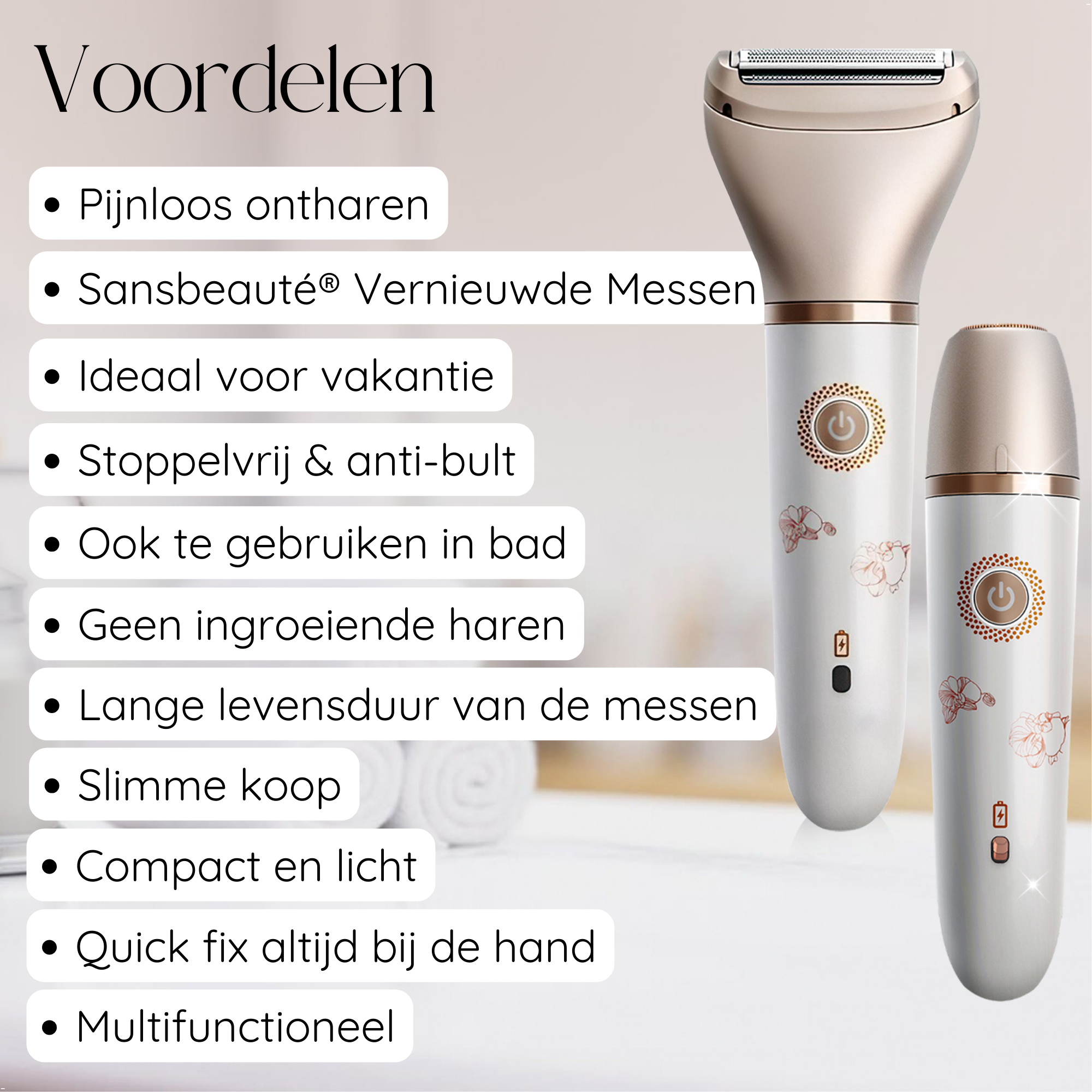 SANSBEAUTÉ® 2 IN 1 LADYSHAVE