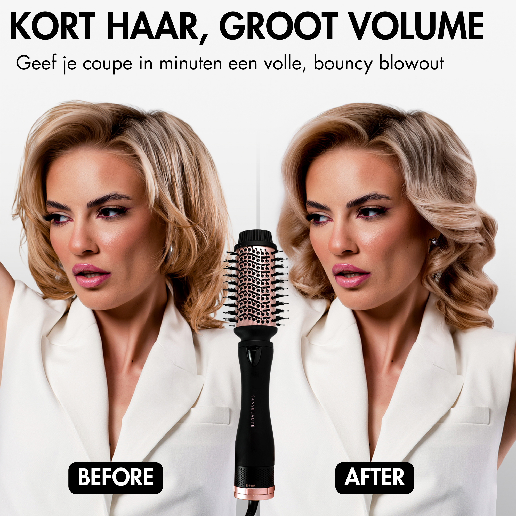 SANSBEAUTÉ® FÖHNBORSTEL - 4 IN 1