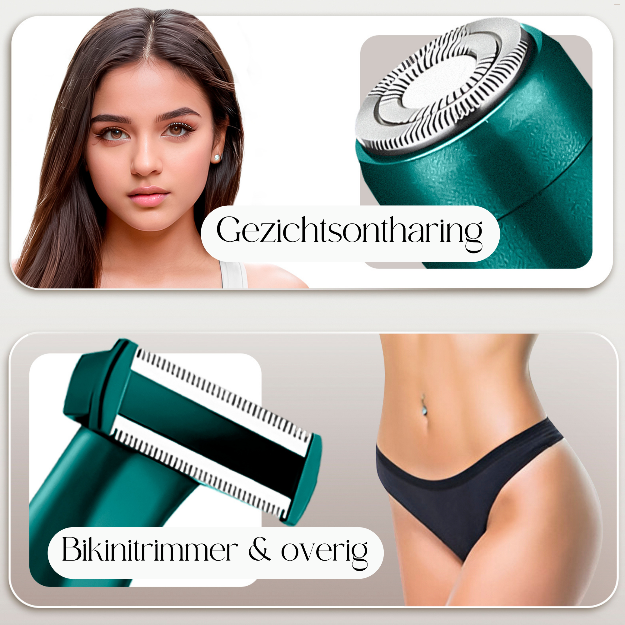 Sansbeauté® 4-in-1 Bikini Trimmer | Classic Green