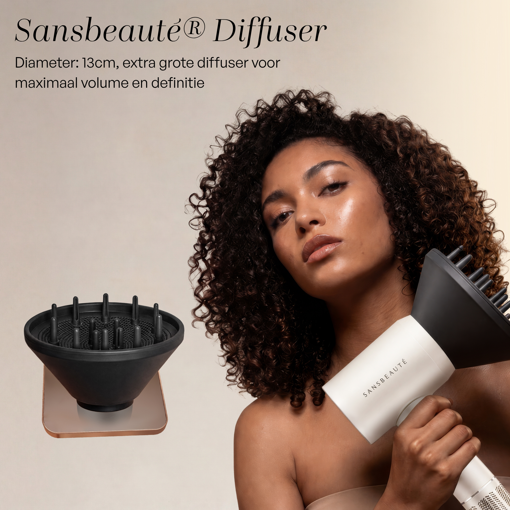 SANSBEAUTÉ® FÖHN MET DIFFUSER