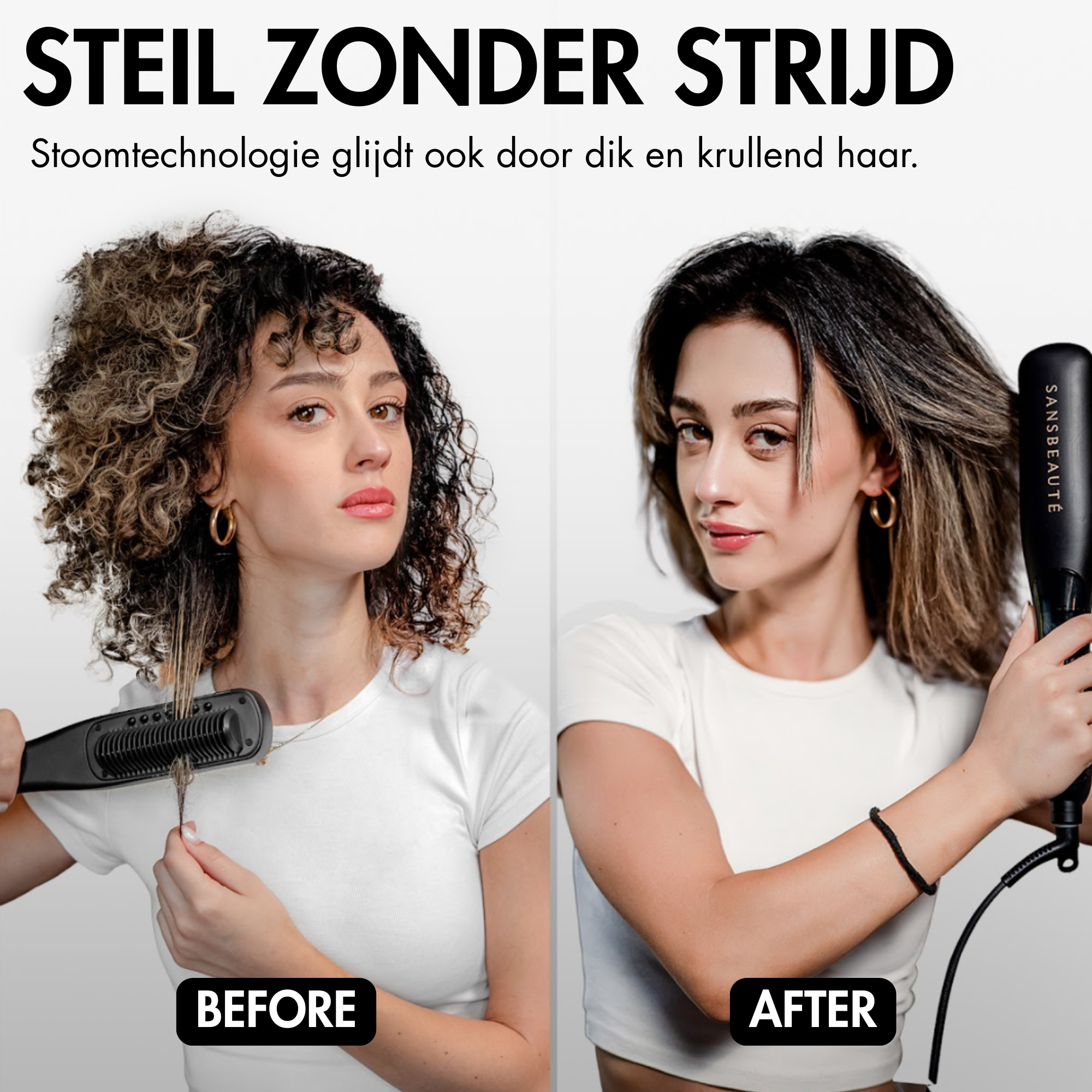 SANSBEAUTÉ® STOOMSTIJLTANG PRO