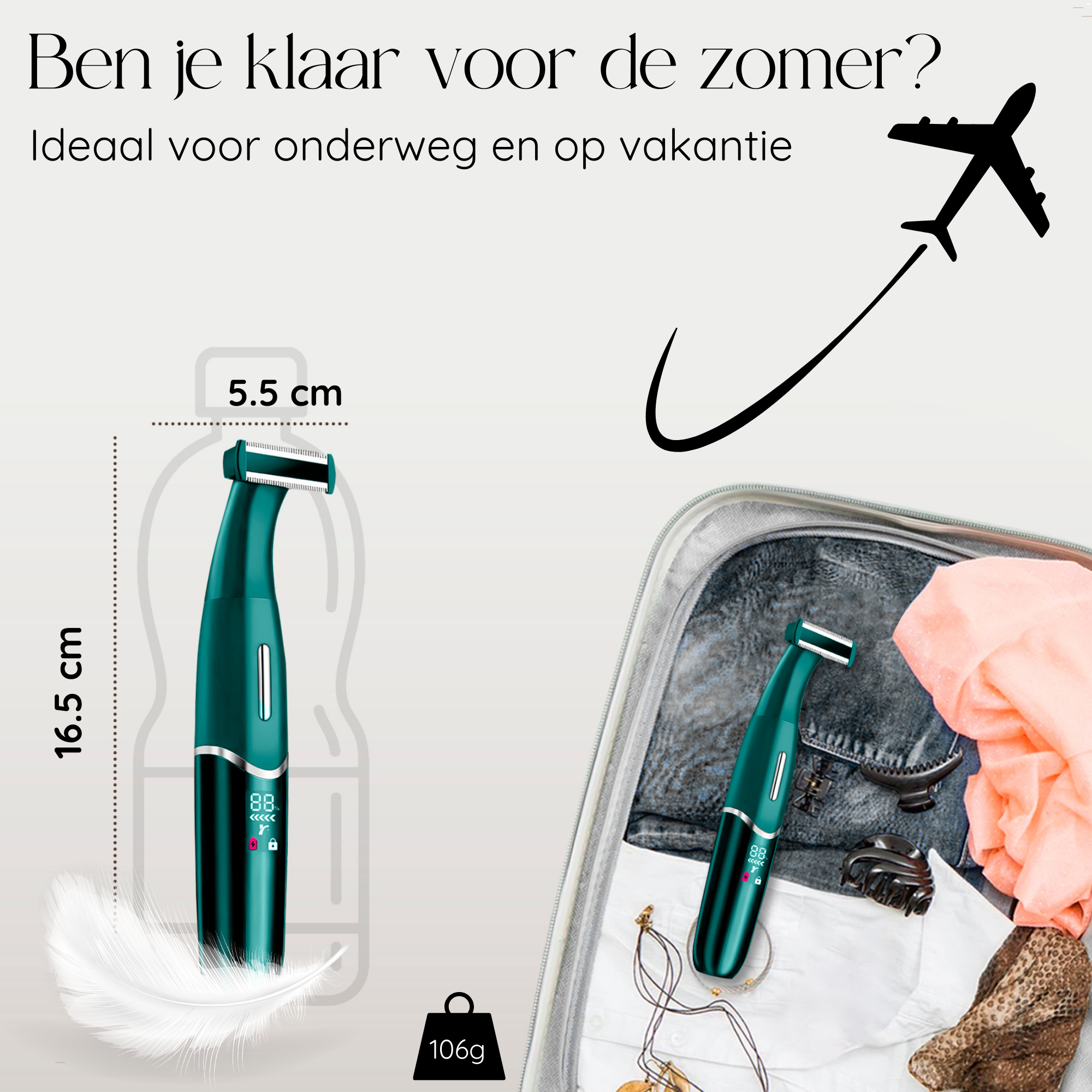 Sansbeauté® 4-in-1 Bikini Trimmer | Classic Green