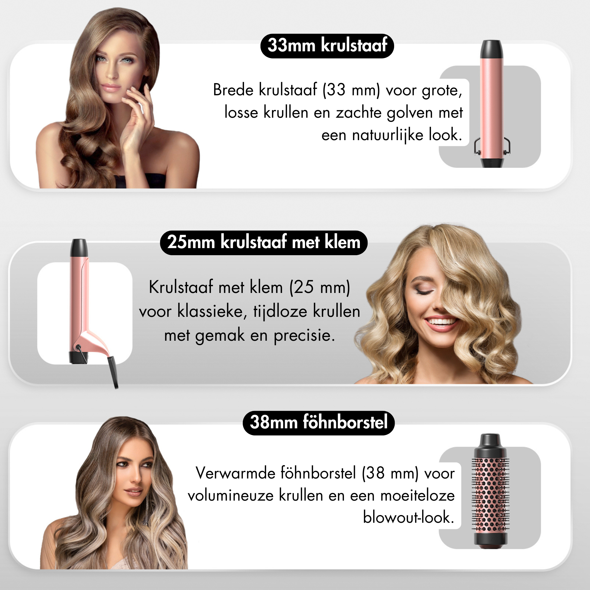 SANSBEAUTÉ® CURLING IRON - 6 IN 1