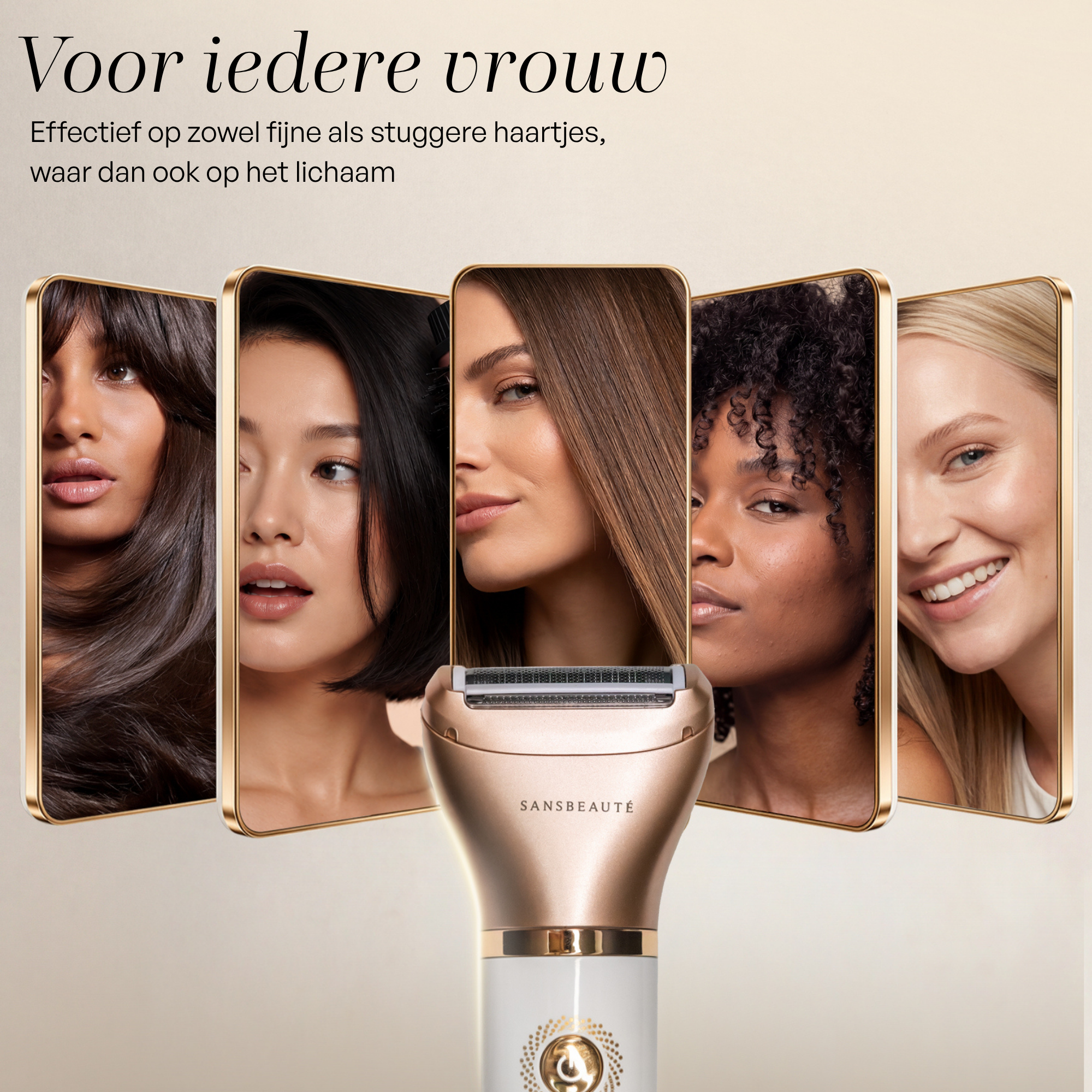 SANSBEAUTÉ® 2 I 1 DAMRAKAPPARE