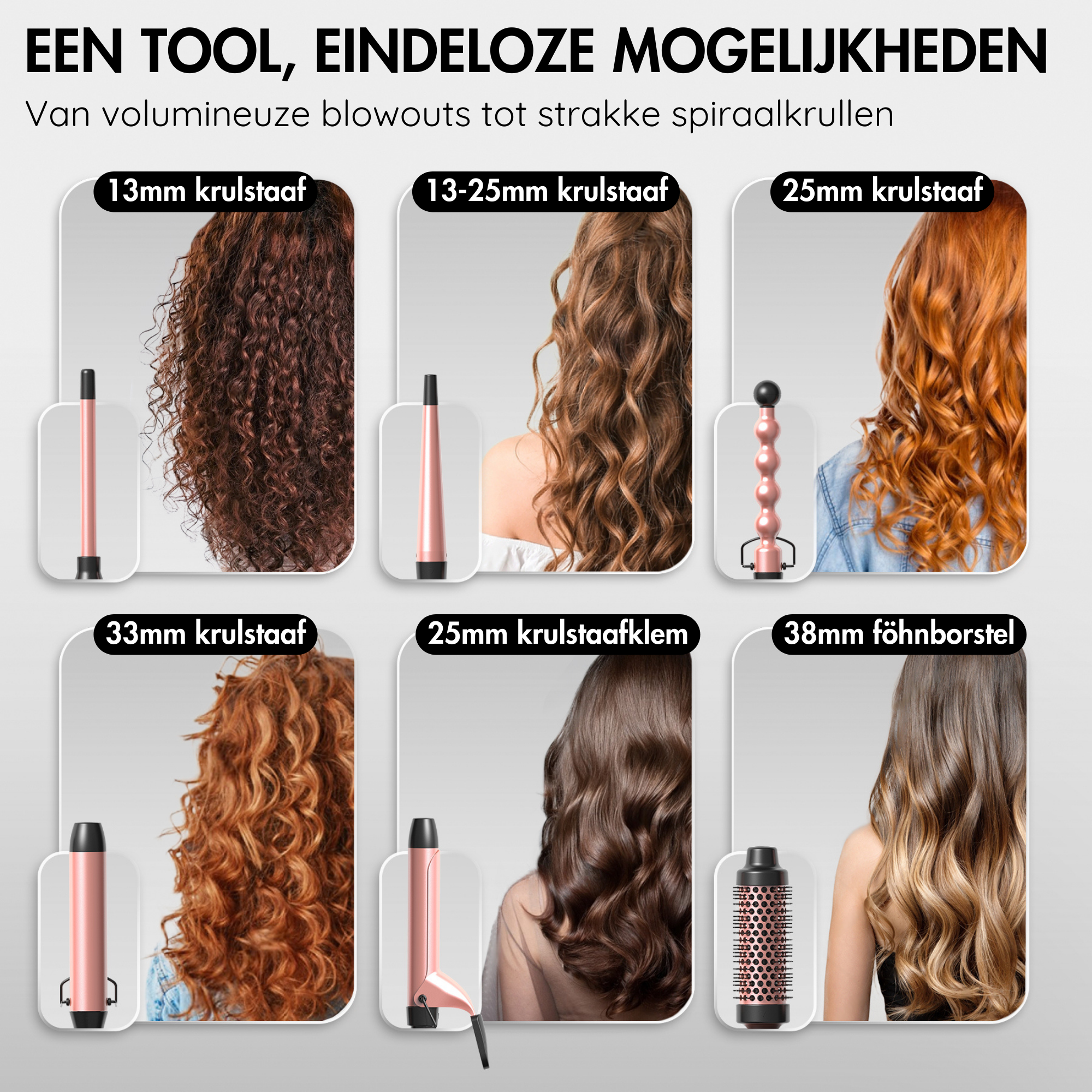 SANSBEAUTÉ® CURLING IRON - 6 IN 1
