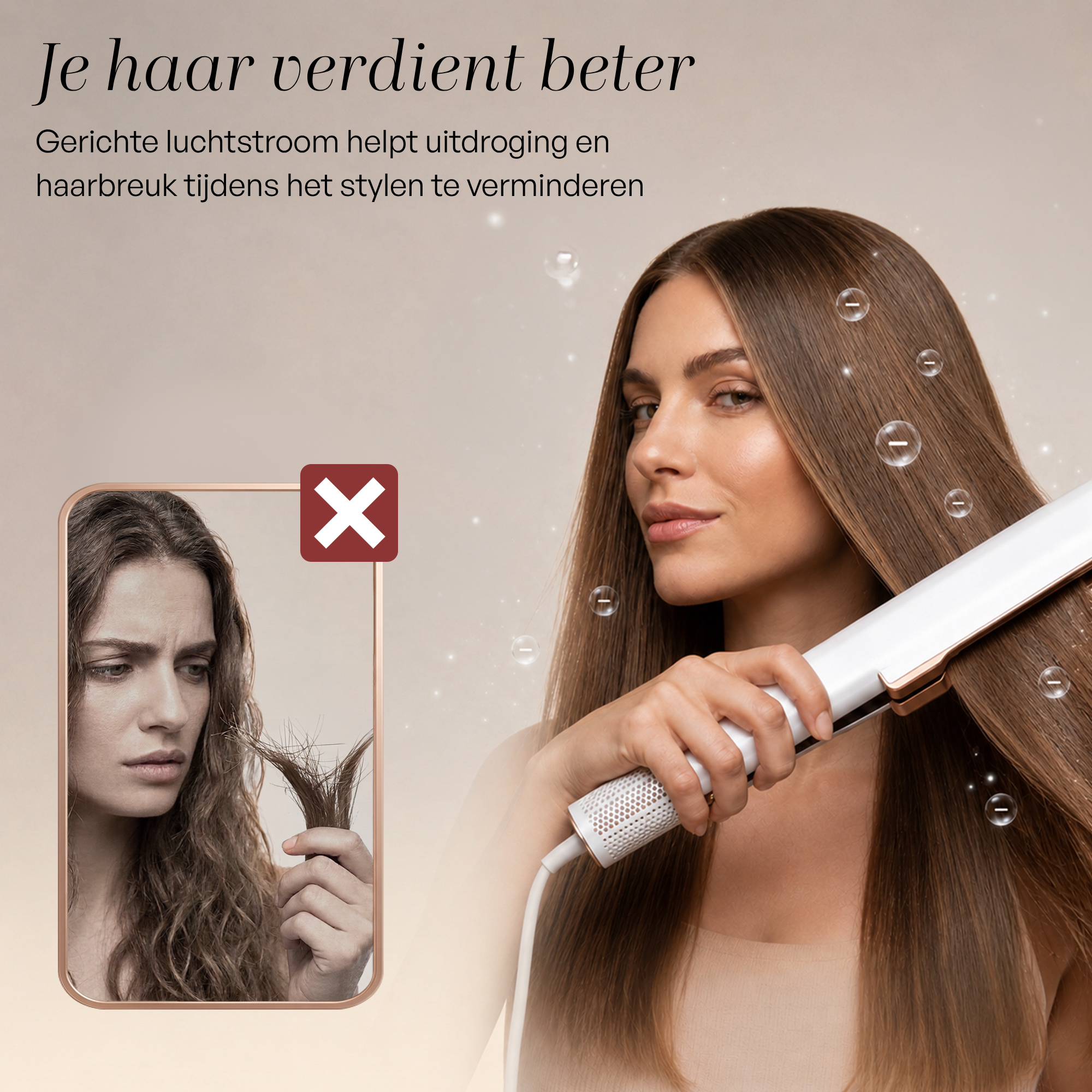 SANSBEAUTÉ® SANSTRAIGHT WET-TO-DRY STIJLTANG