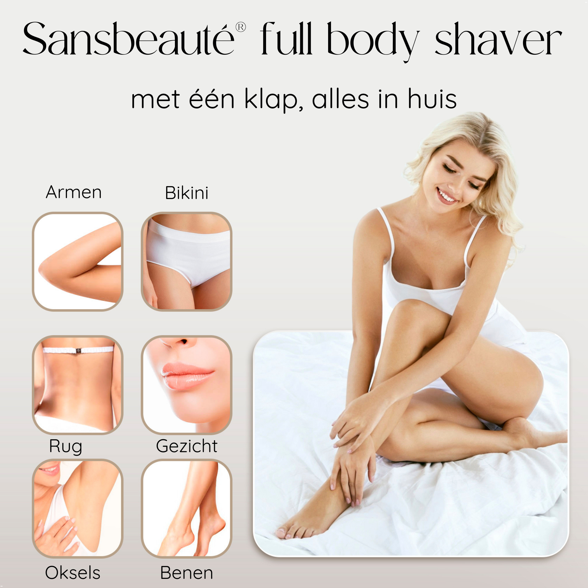 SANSBEAUTÉ® 2 IN 1 LADYSHAVE
