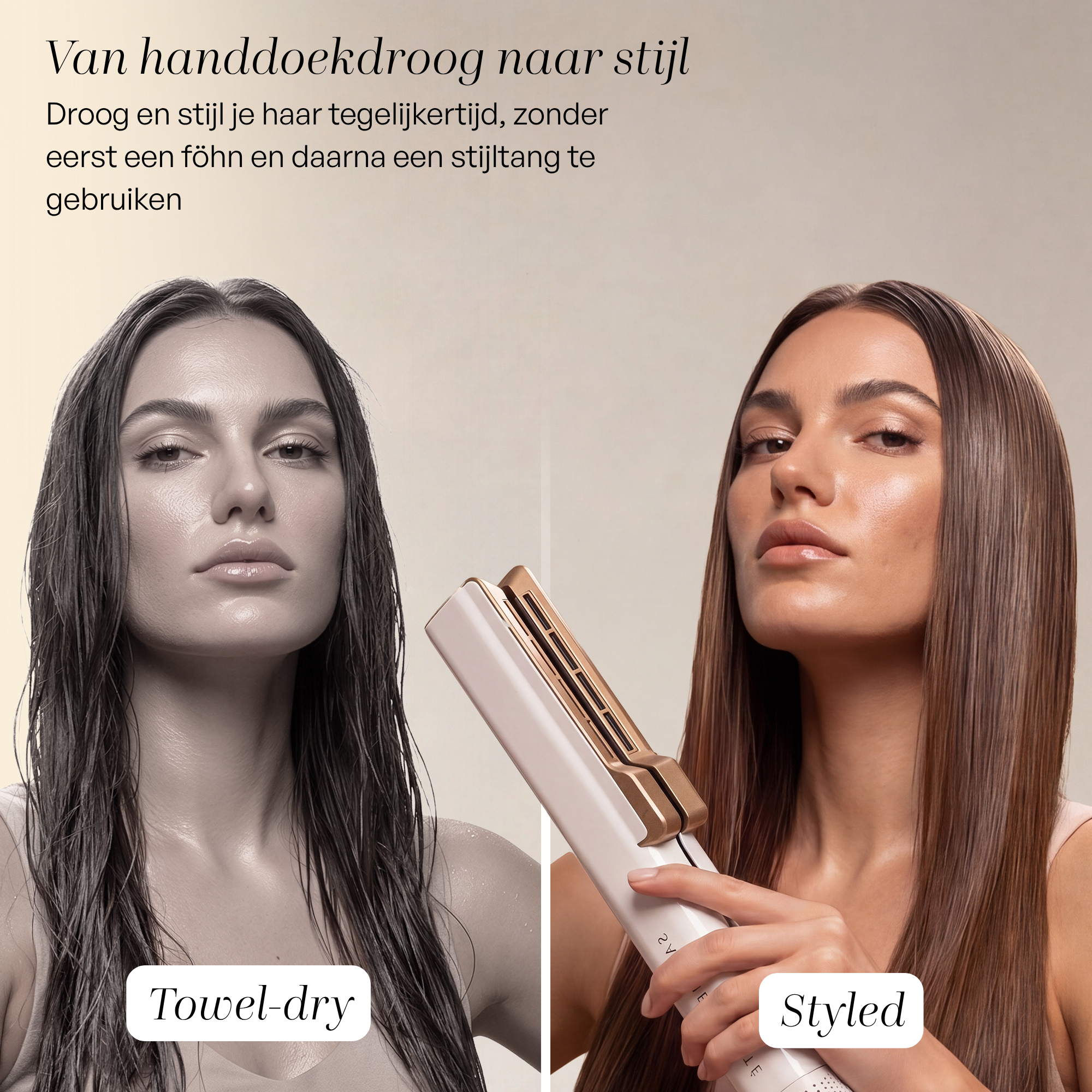 SANSBEAUTÉ® SANSTRAIGHT WET-TO-DRY STIJLTANG