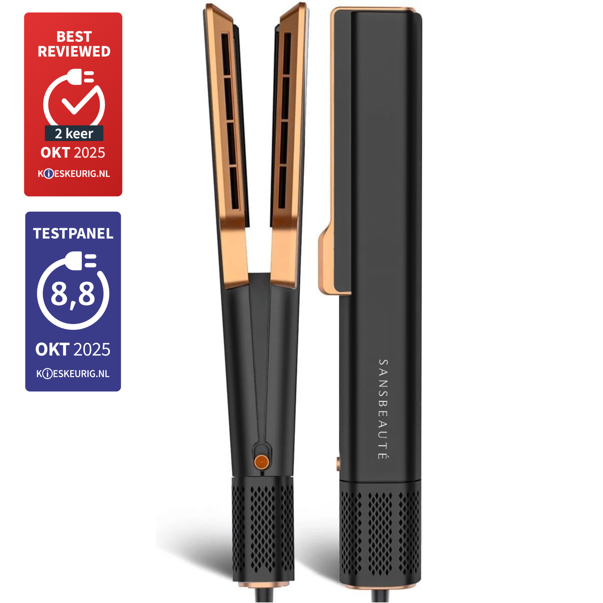 SANSBEAUTÉ® SANSTRAIGHT 2-IN-1 HAIR DRYER STRAIGHTENER