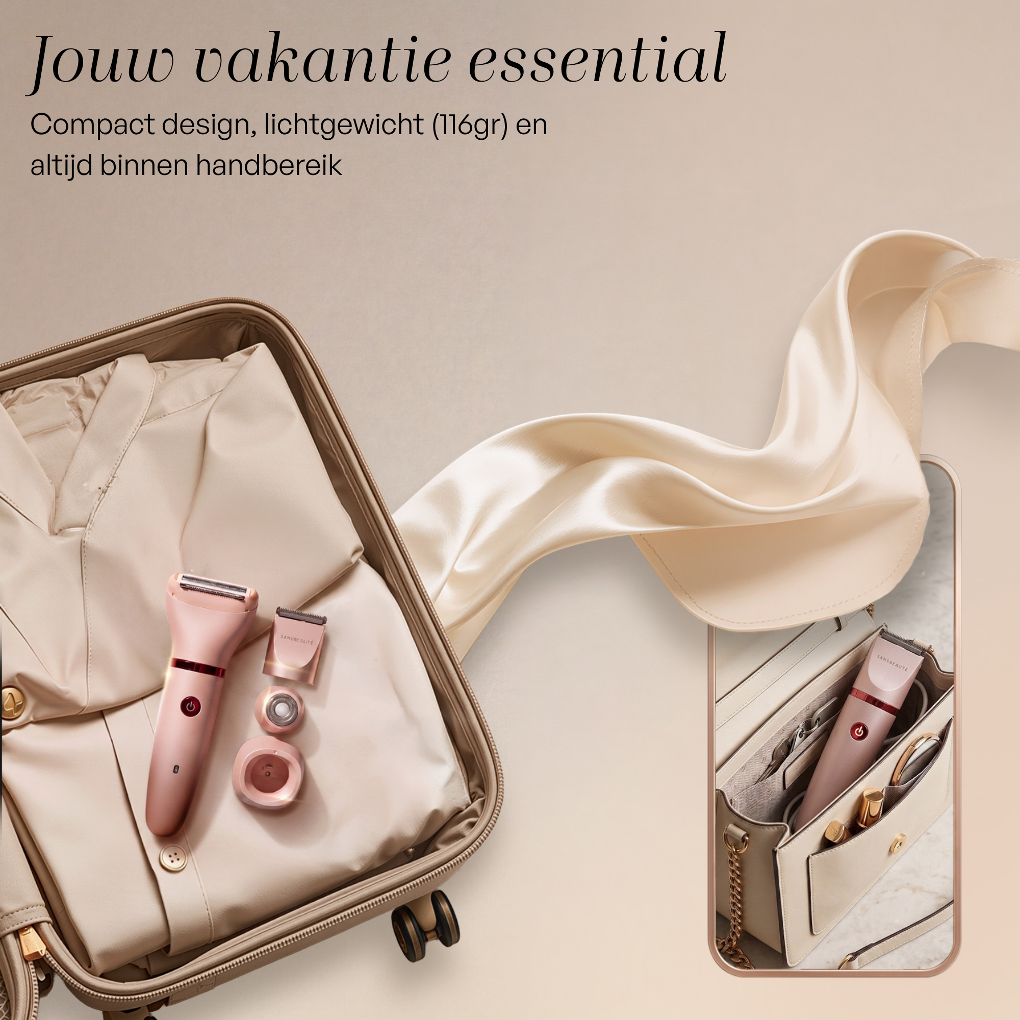 SANSBEAUTÉ® Rasoir Femme 3 en 1