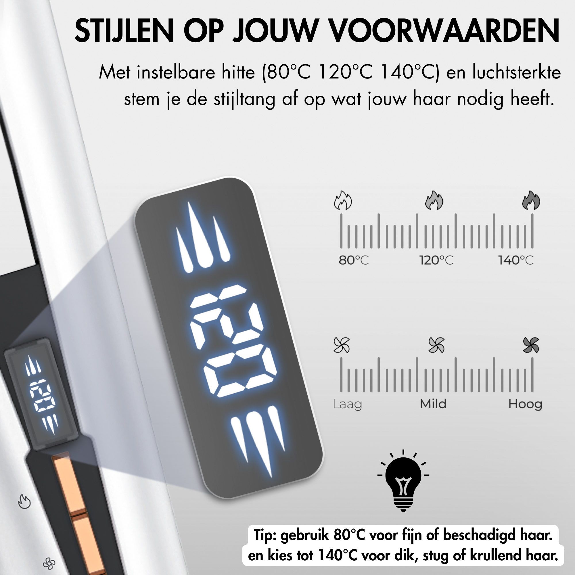 SANSBEAUTÉ® SANSTRAIGHT 2-IN-1 HAIR DRYER STRAIGHTENER