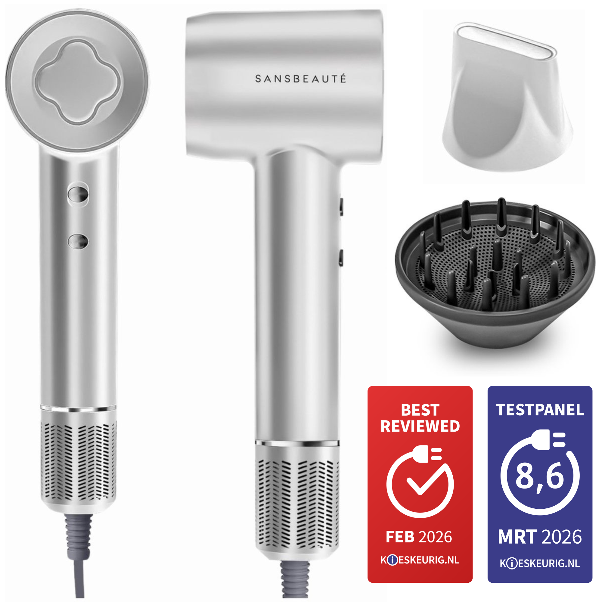 SANSBEAUTÉ® FÖHN MET DIFFUSER