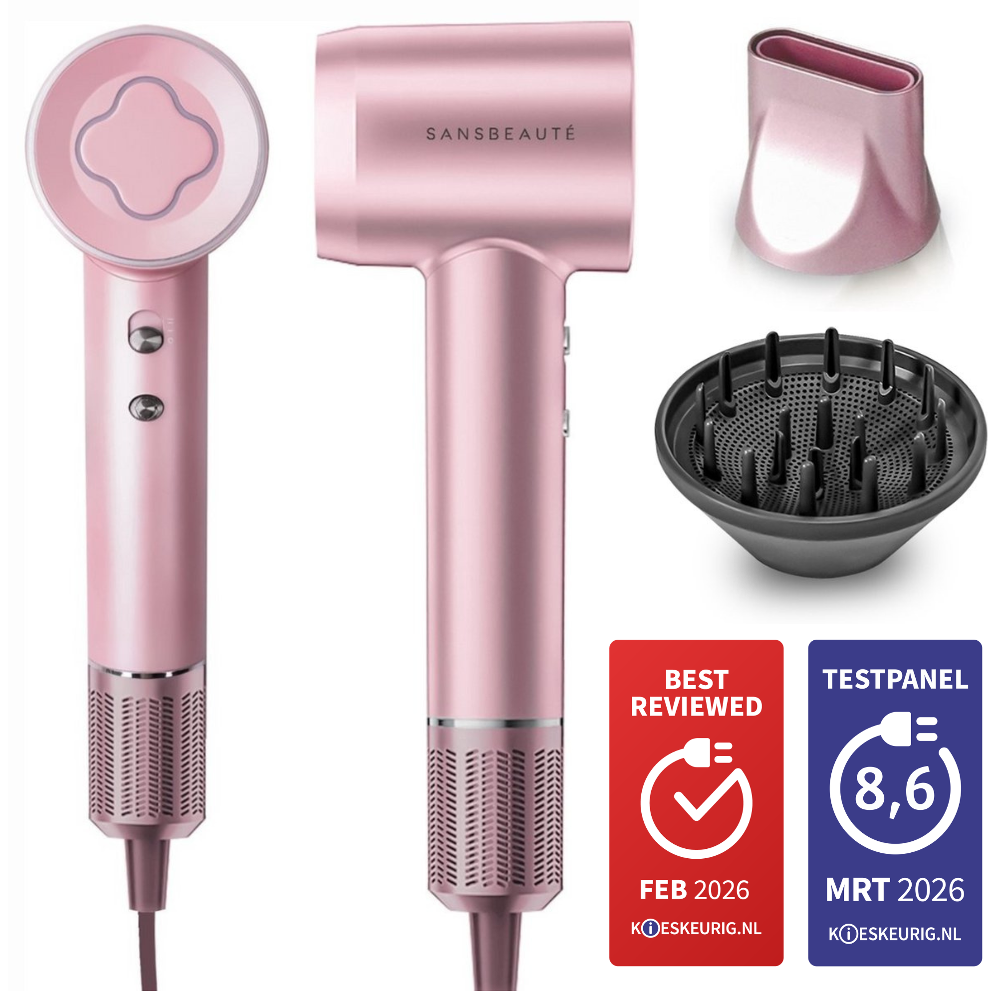 SANSBEAUTÉ® FÖHN MET DIFFUSER