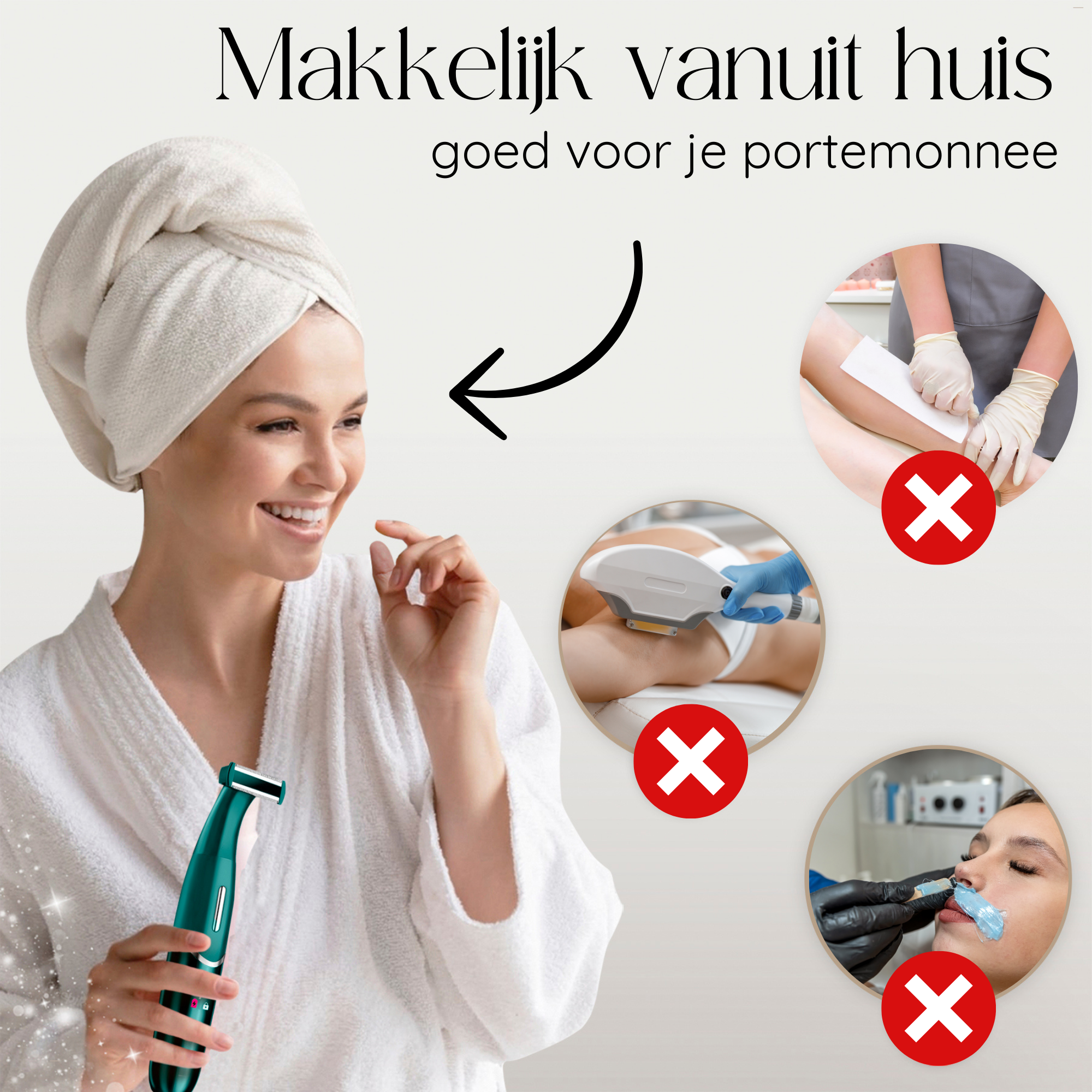 Sansbeauté® 4-in-1 Bikini Trimmer | Classic Green