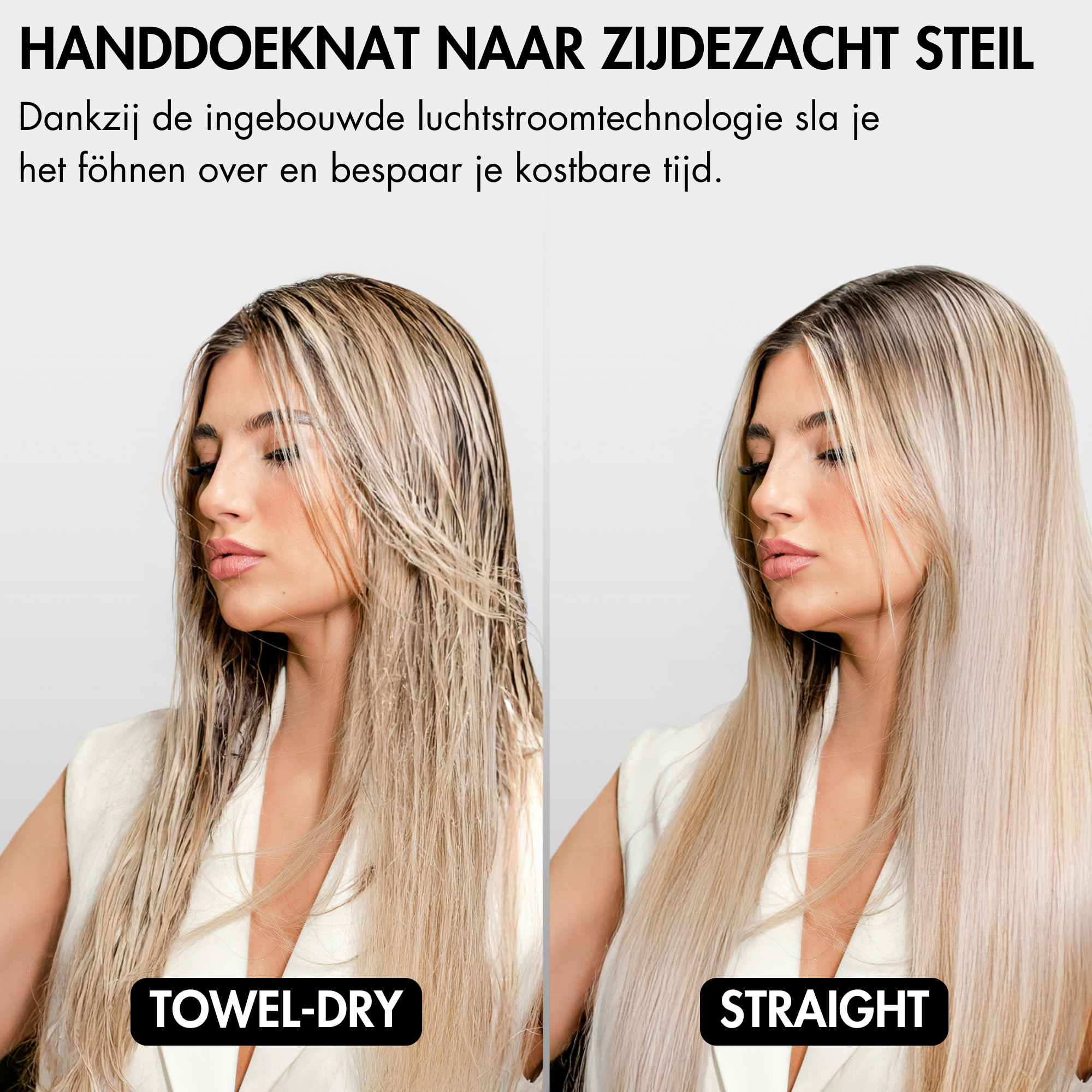 SANSBEAUTÉ® SANSTRAIGHT 2-IN-1 HAIR DRYER STRAIGHTENER