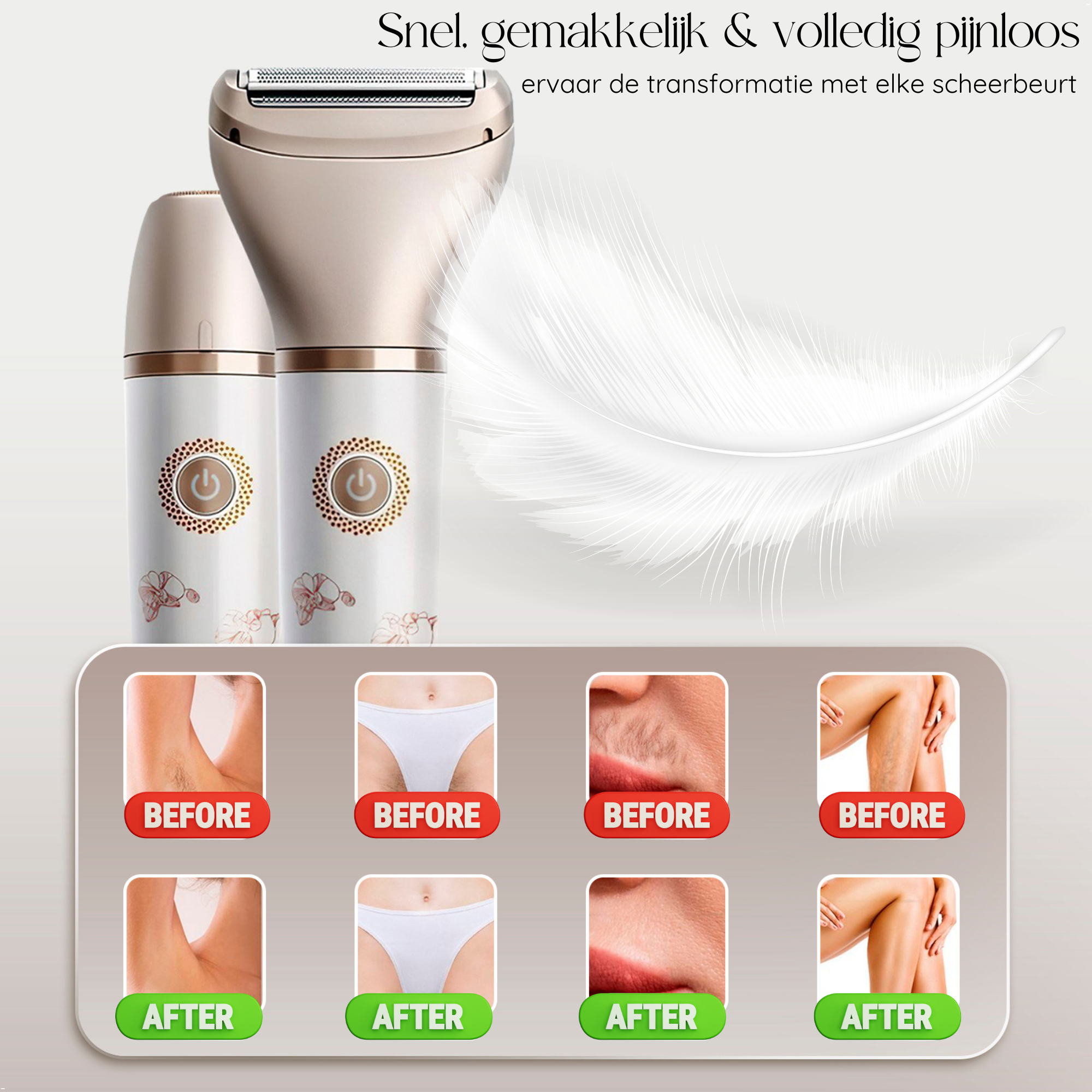 SANSBEAUTÉ® 2 IN 1 LADYSHAVE