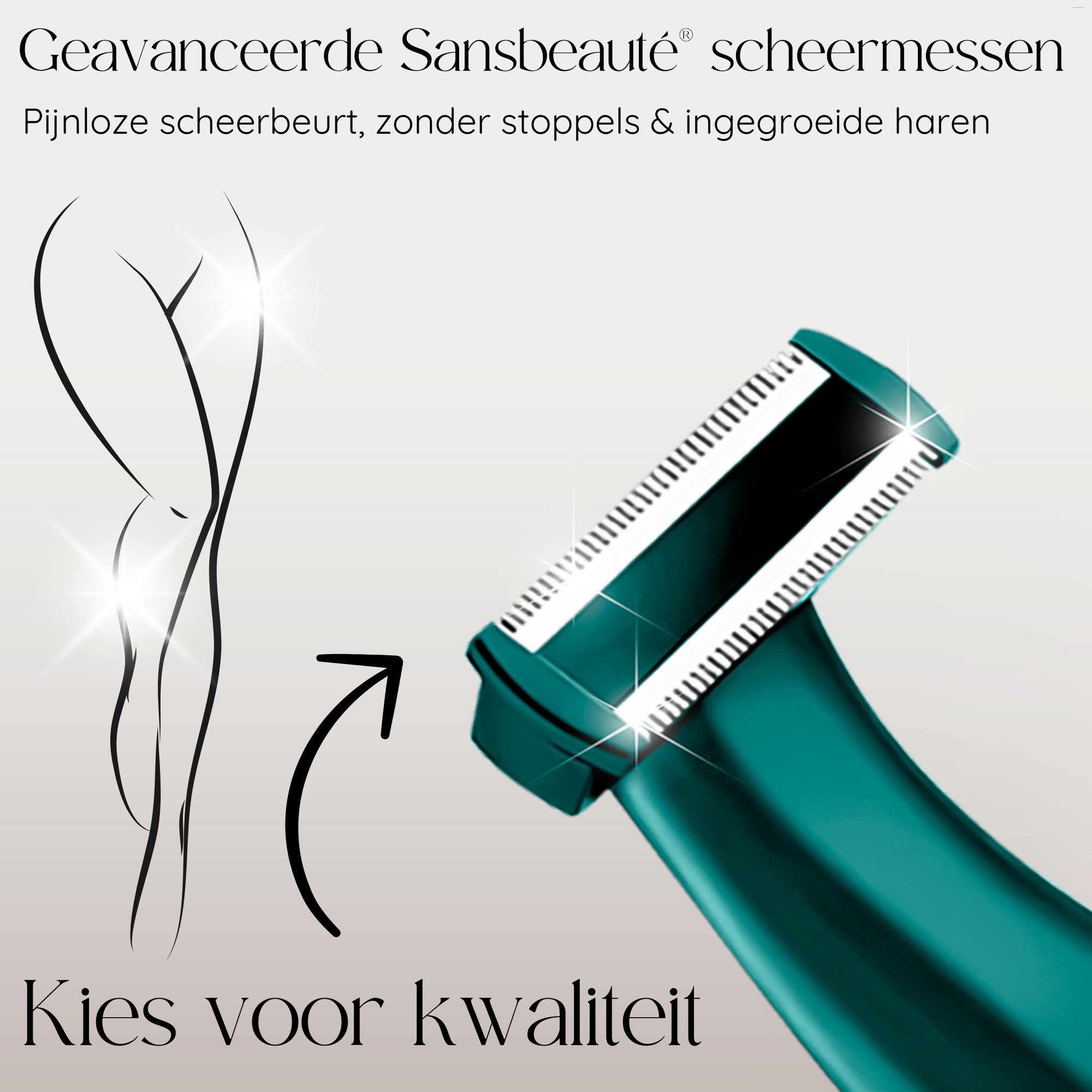 Sansbeauté® 4-in-1 Bikini Trimmer | Classic Green