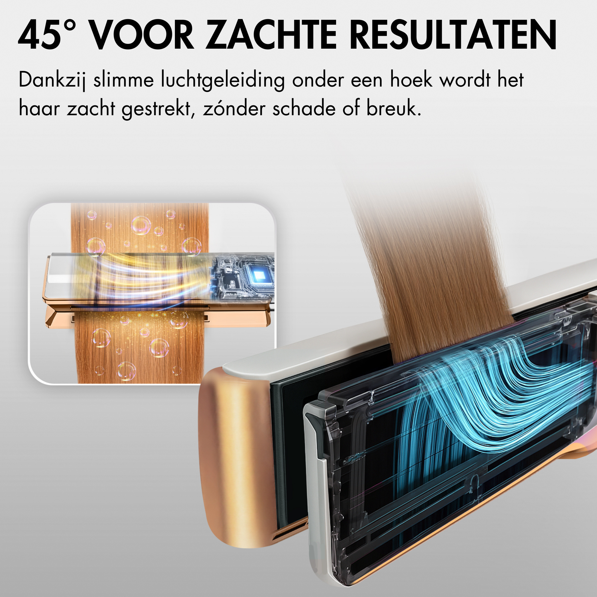 SANSBEAUTÉ® SANSTRAIGHT 2-IN-1 HAIR DRYER STRAIGHTENER