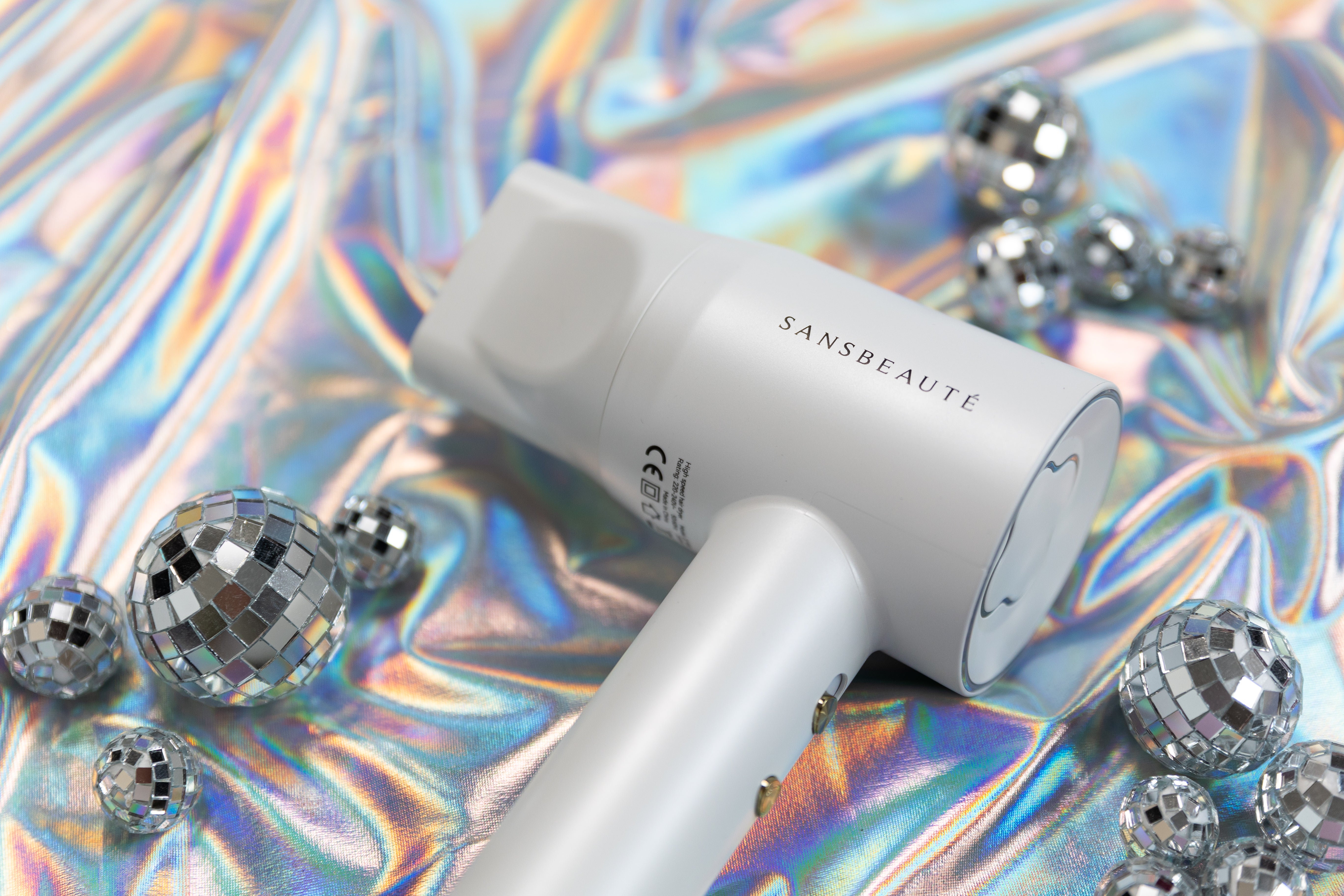 SANSBEAUTÉ® HAIR DRYER WITH DIFFUSER - CLASSIC WHITE