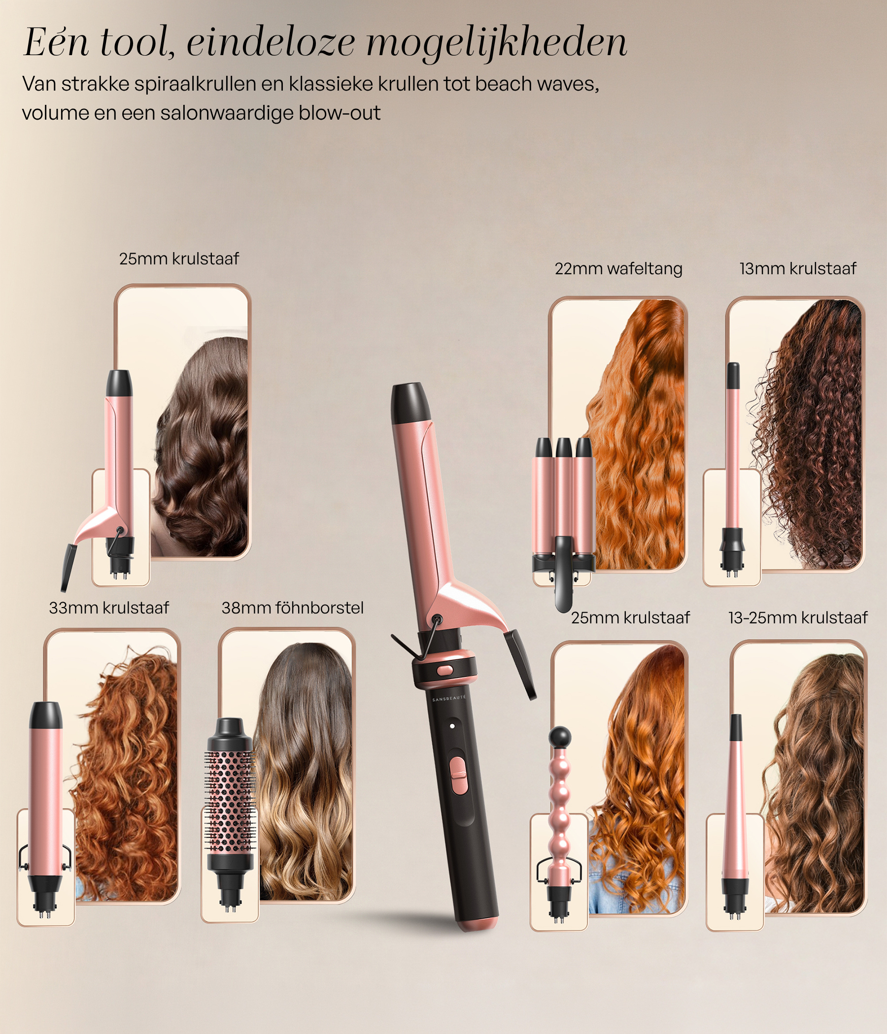 SANSBEAUTÉ® 7 IN 1 KRULTANG