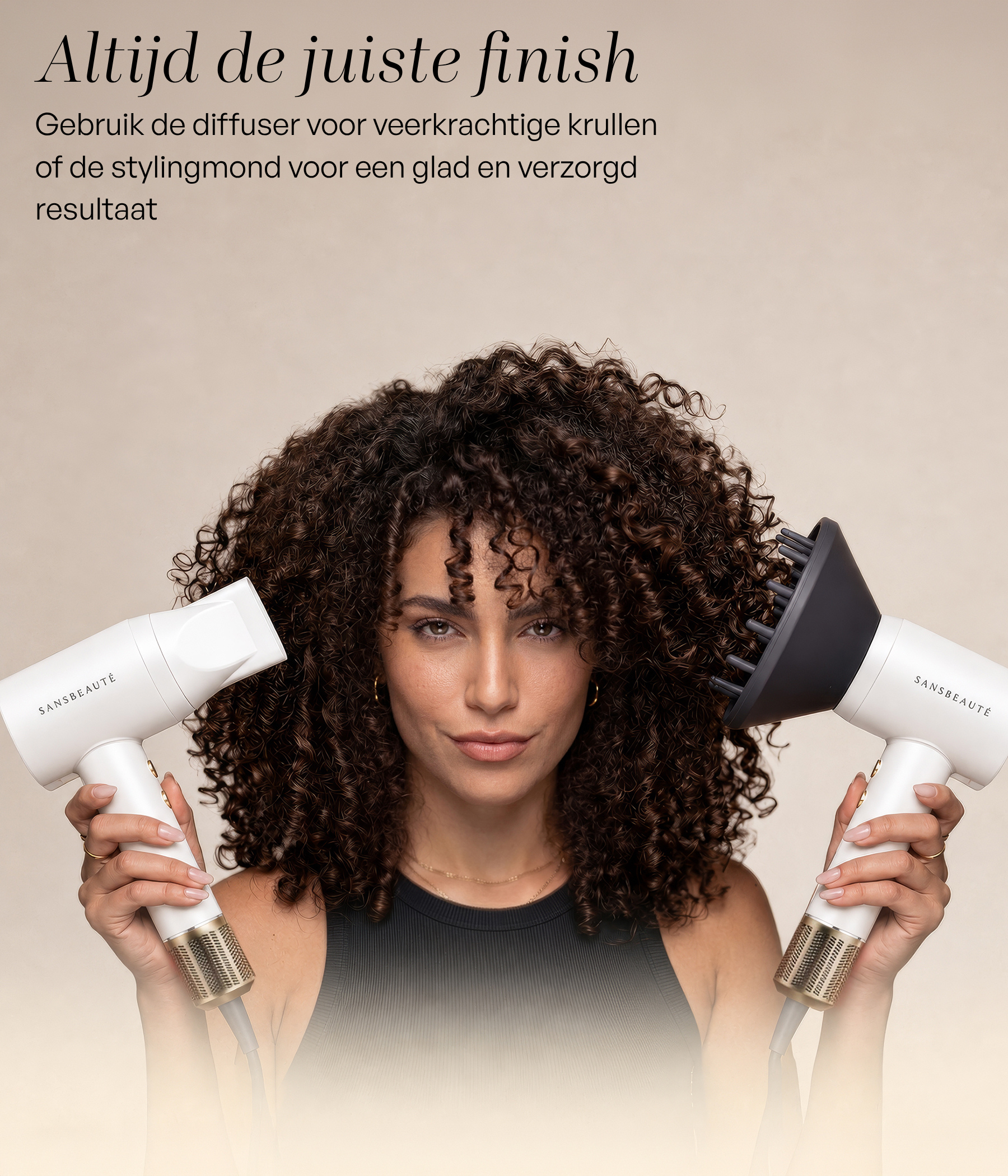 SANSBEAUTÉ® HÅRTORK MED DIFUSOR