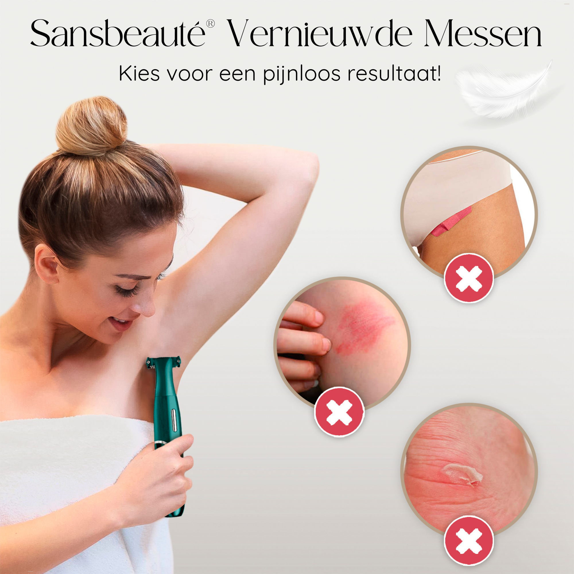 Sansbeauté® 4-in-1 Bikini Trimmer | Classic Green