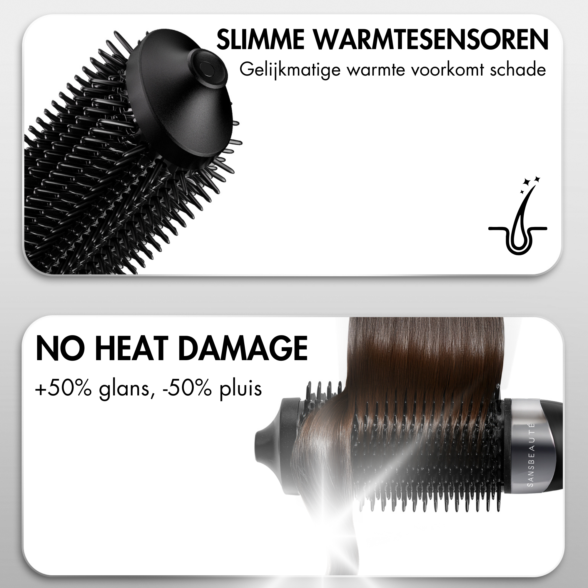 SANSBEAUTÉ® WET-TO-DRY FÖHNBORSTEL