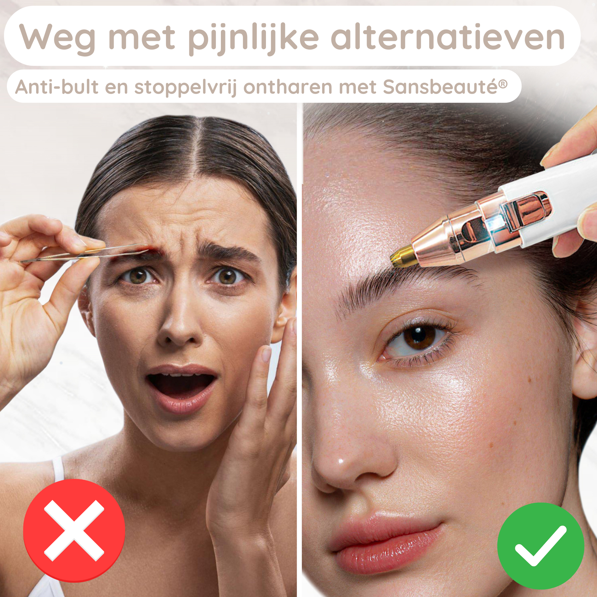 SANSBEAUTÉ® 2-IN-1 WENKBRAUW TRIMMER