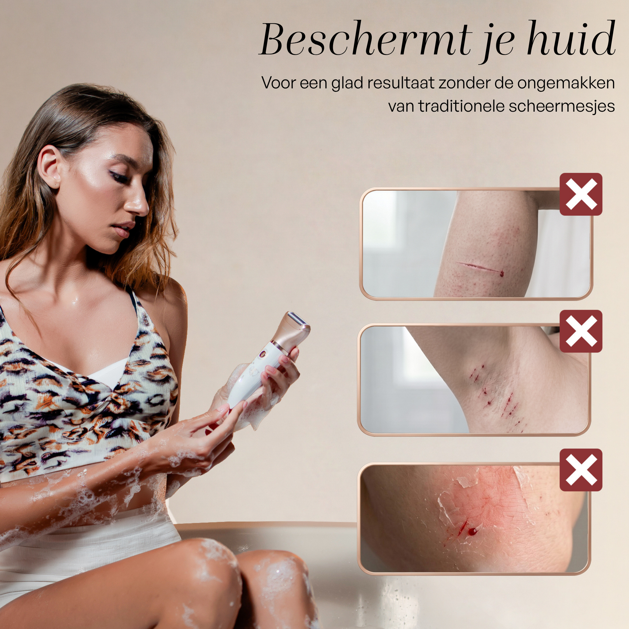 SANSBEAUTÉ® 2 I 1 DAMRAKAPPARE