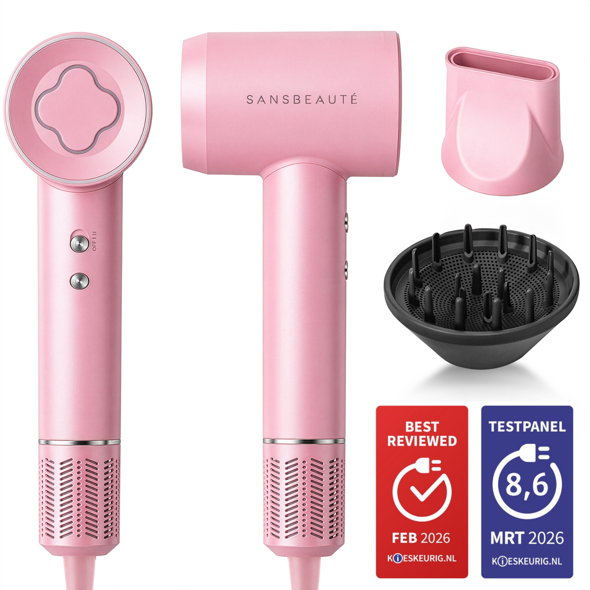 SANSBEAUTÉ® SÈCHE-CHEVEUX AVEC DIFFUSEUR