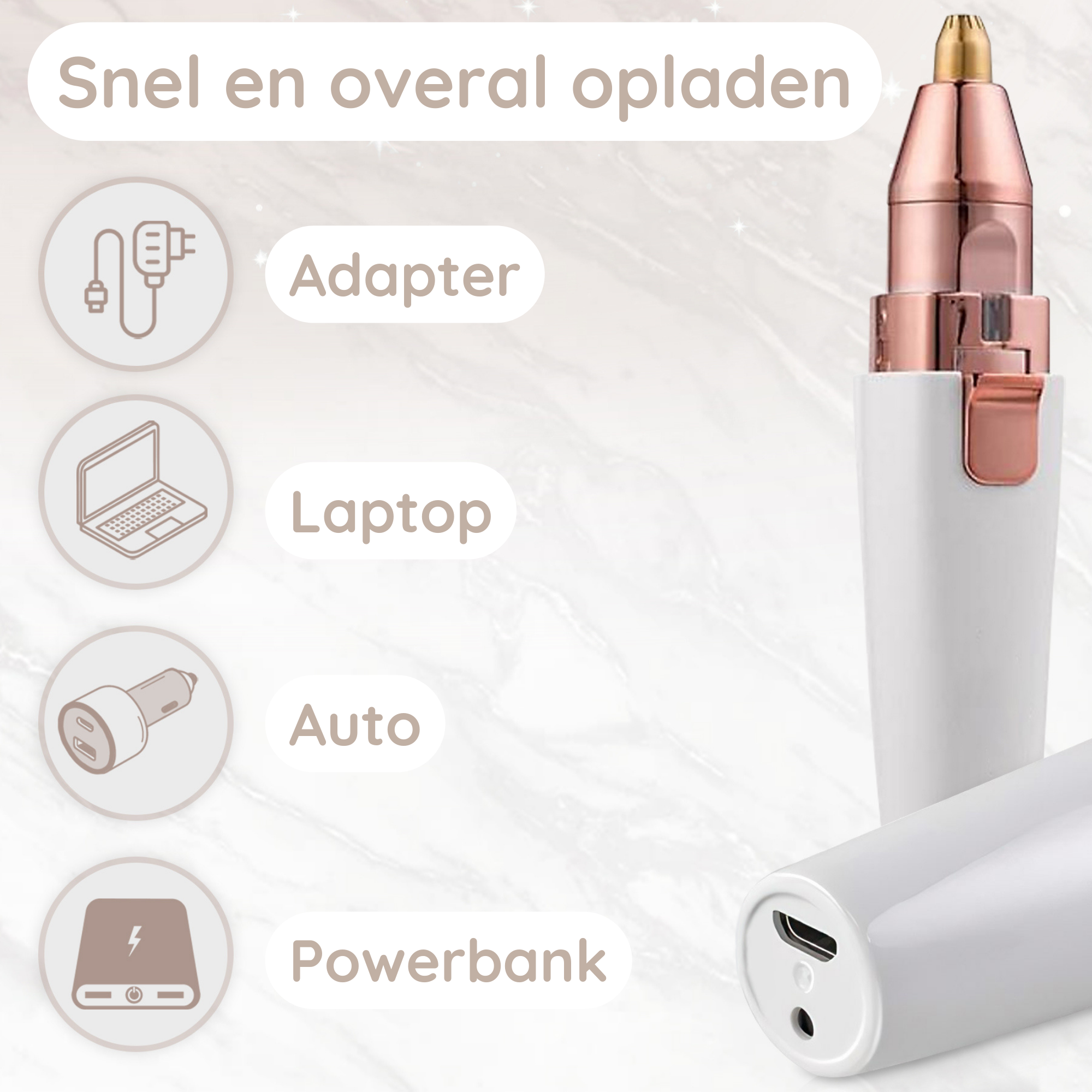 SANSBEAUTÉ® 2-IN-1 WENKBRAUW TRIMMER