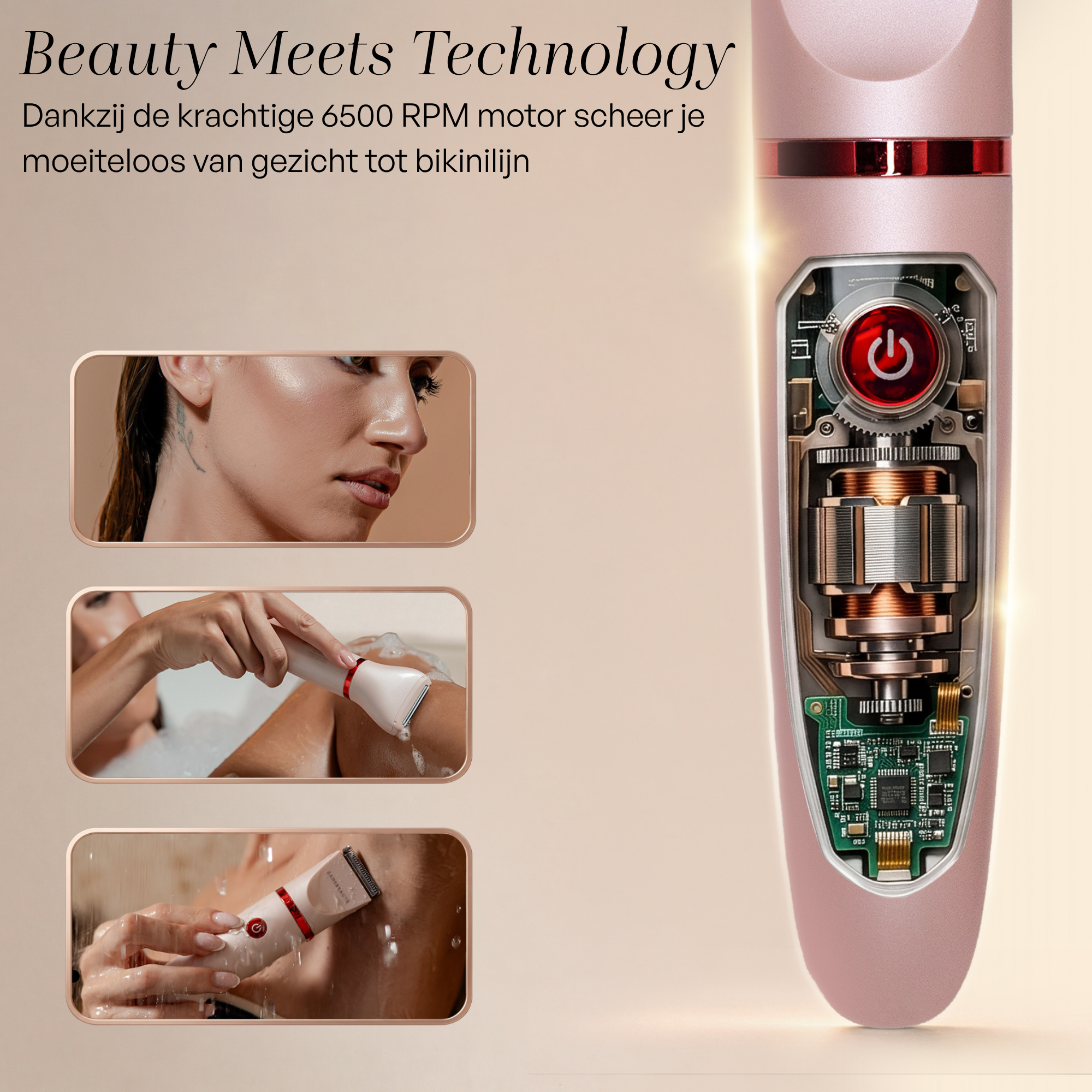 SANSBEAUTÉ® Rasoir Femme 3 en 1
