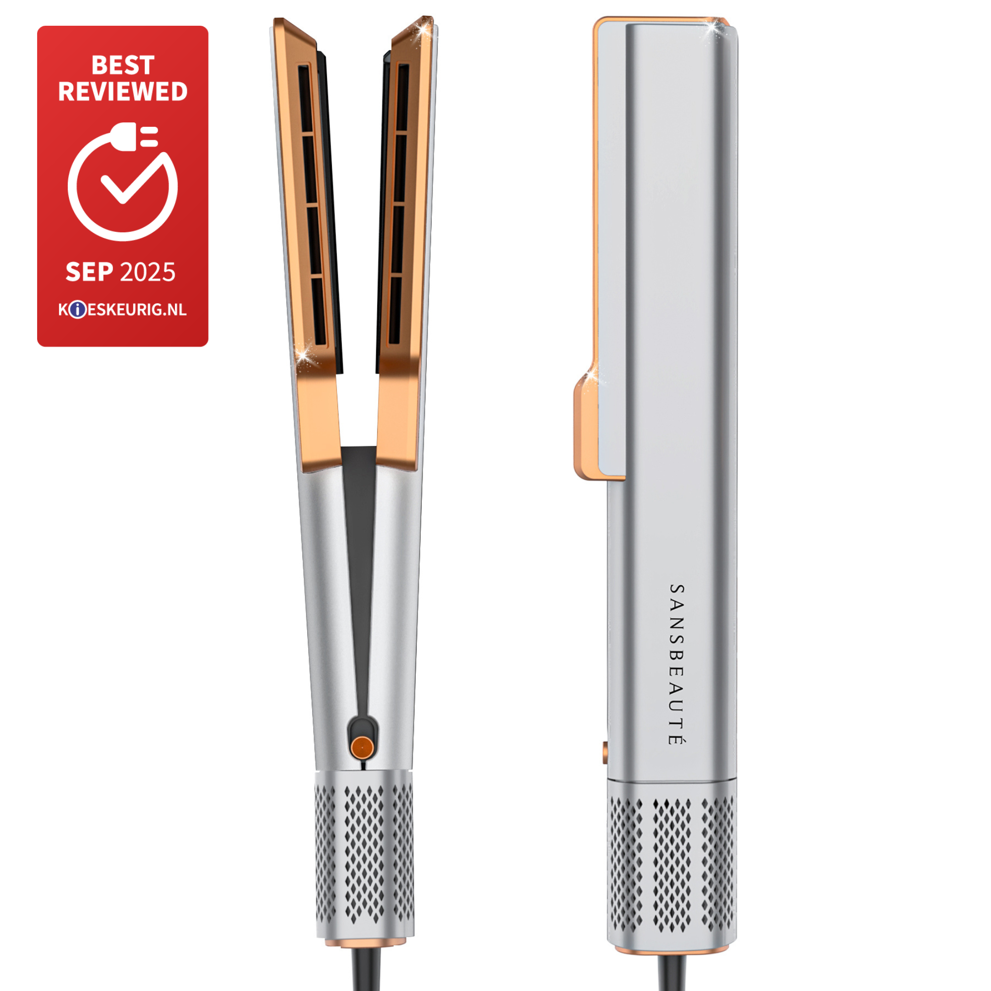 SANSBEAUTÉ® SANSTRAIGHT 2-IN-1 HAIR DRYER STRAIGHTENER