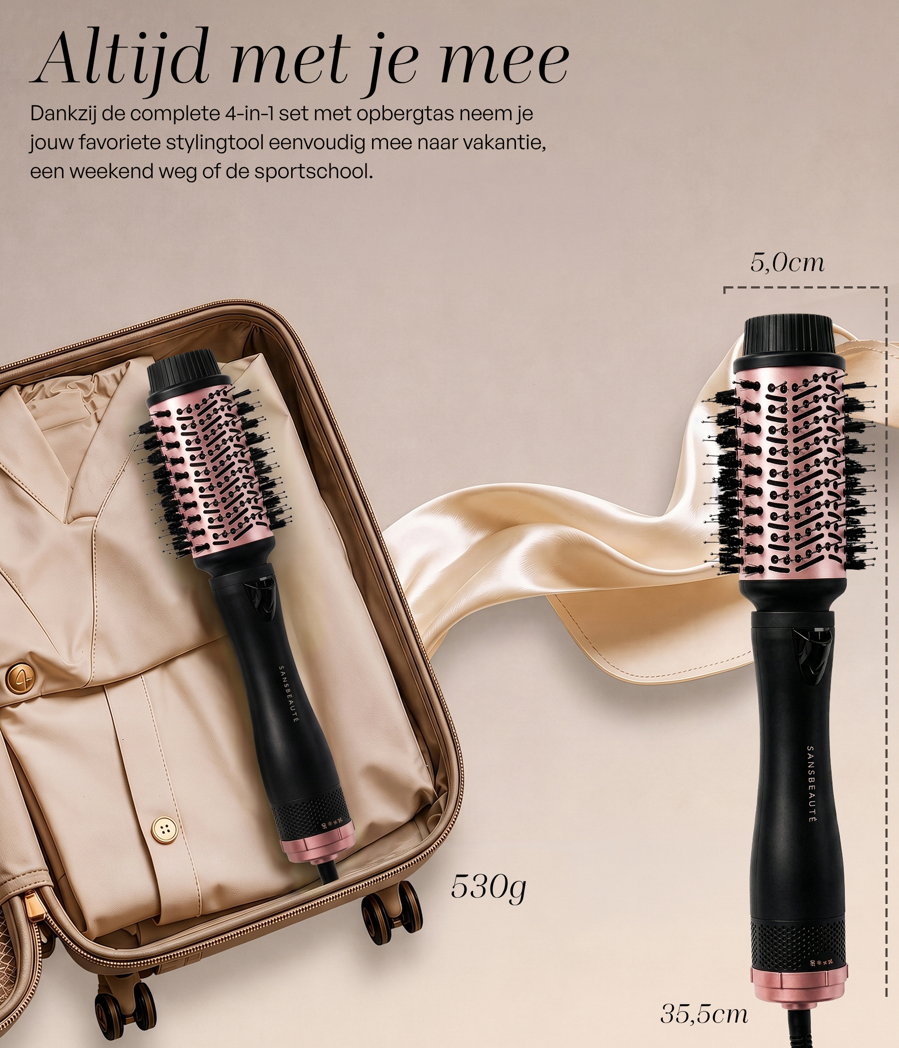 SANSBEAUTÉ® FÖHNBORSTE - 4 I 1