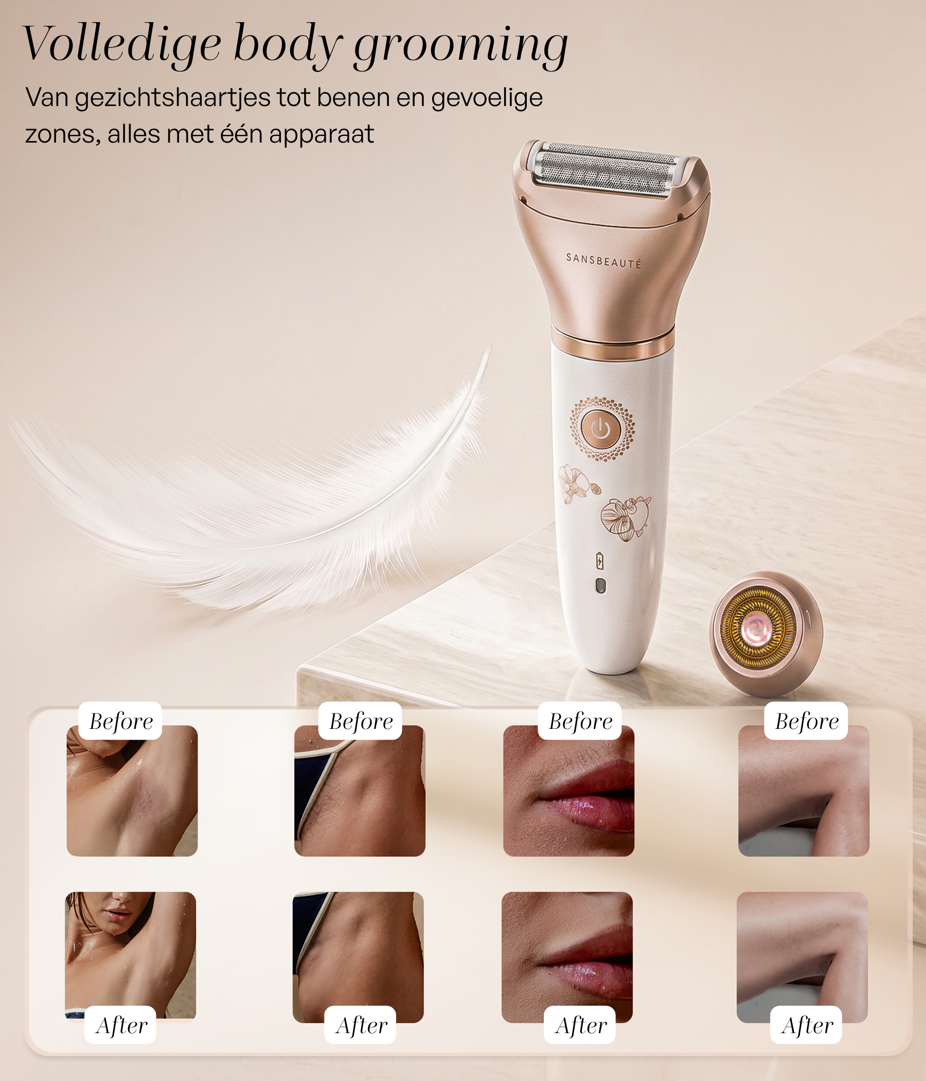 SANSBEAUTÉ® 2 IN 1 RASOIO PER DONNA
