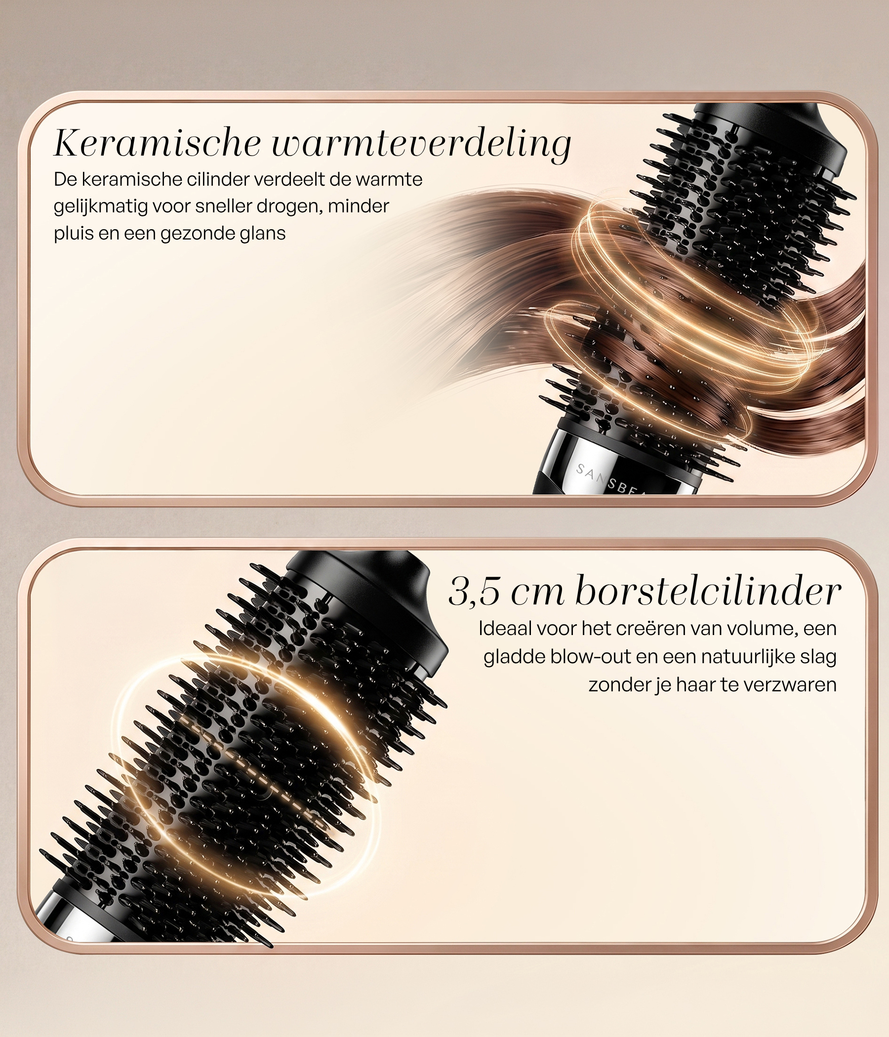 SANSBEAUTÉ® WET-TO-DRY FÖHNBORSTEL
