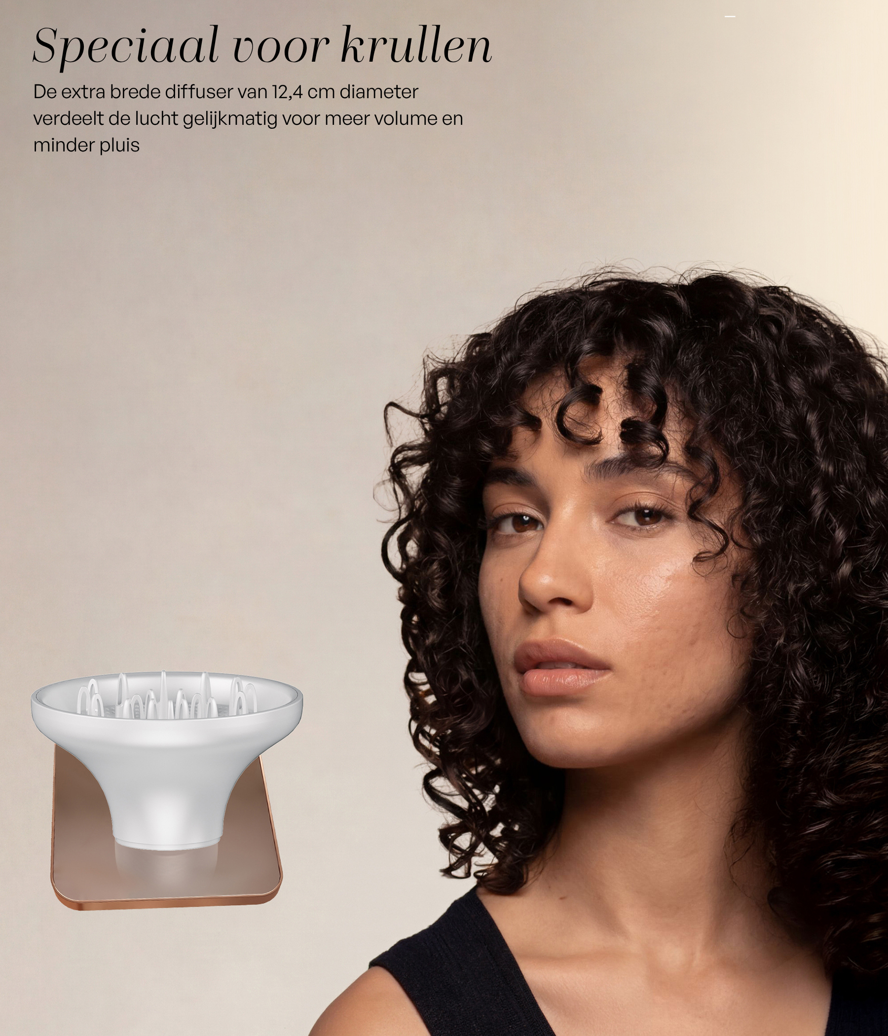 SANSBEAUTÉ® COMPACTE FÖHN MET DIFFUSER - REISFÖHN MINI
