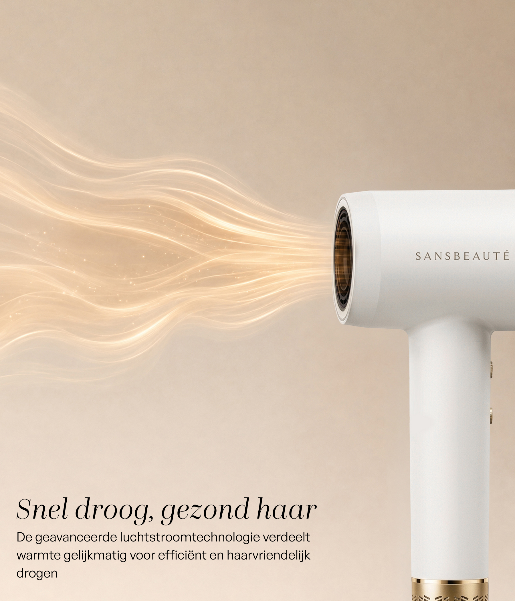 SANSBEAUTÉ® HÅRTORK MED DIFUSOR