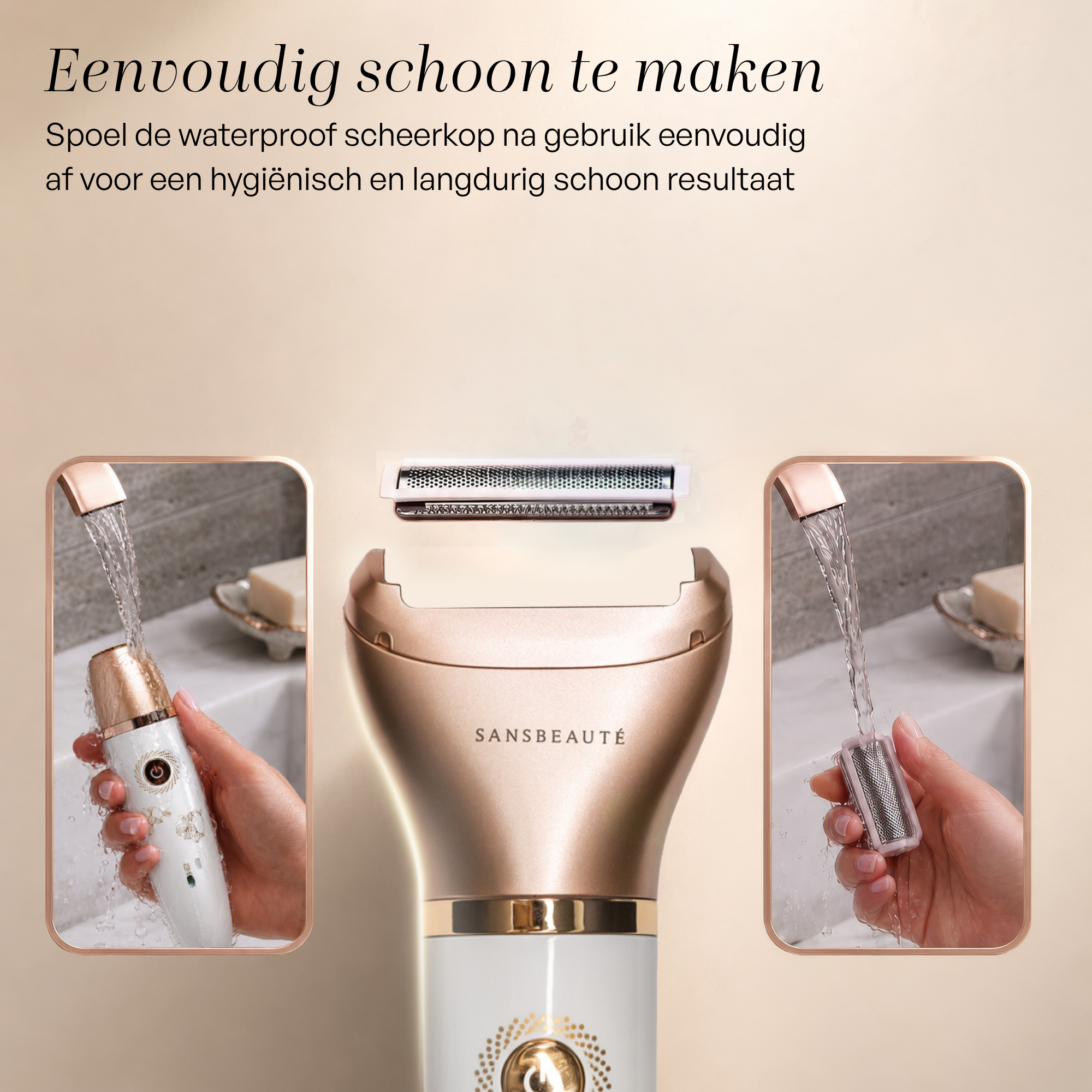SANSBEAUTÉ® 2 I 1 DAMRAKAPPARE