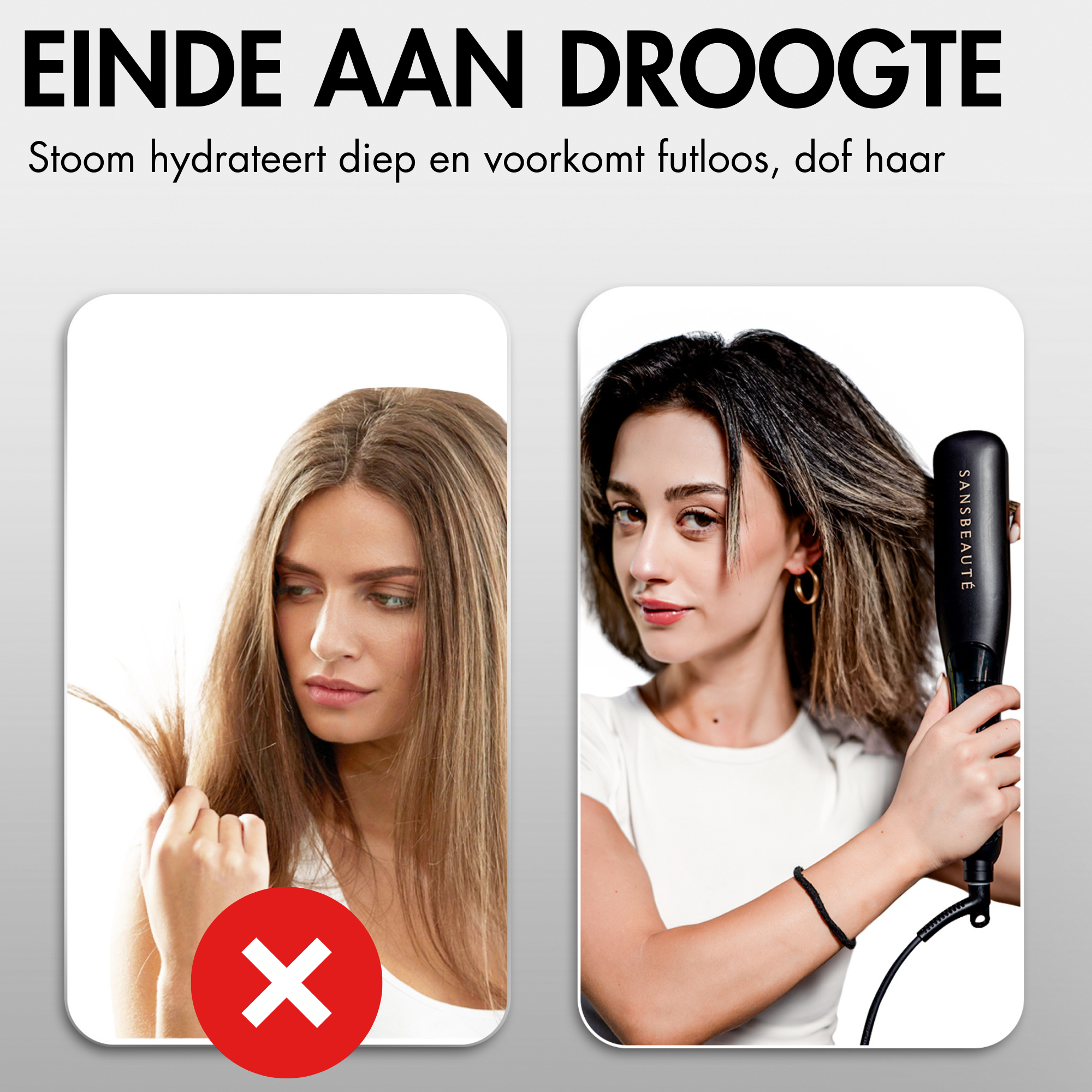 SANSBEAUTÉ® STOOMSTIJLTANG PRO