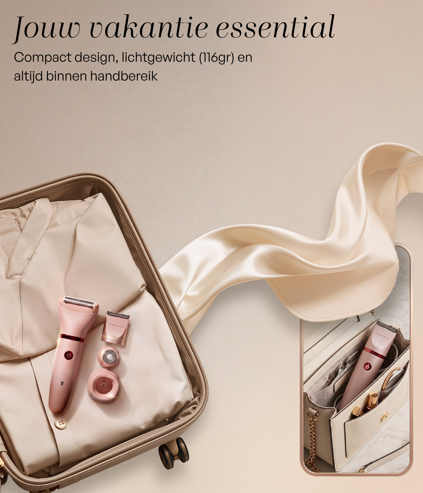 SANSBEAUTÉ® Rasoir Femme 3 en 1