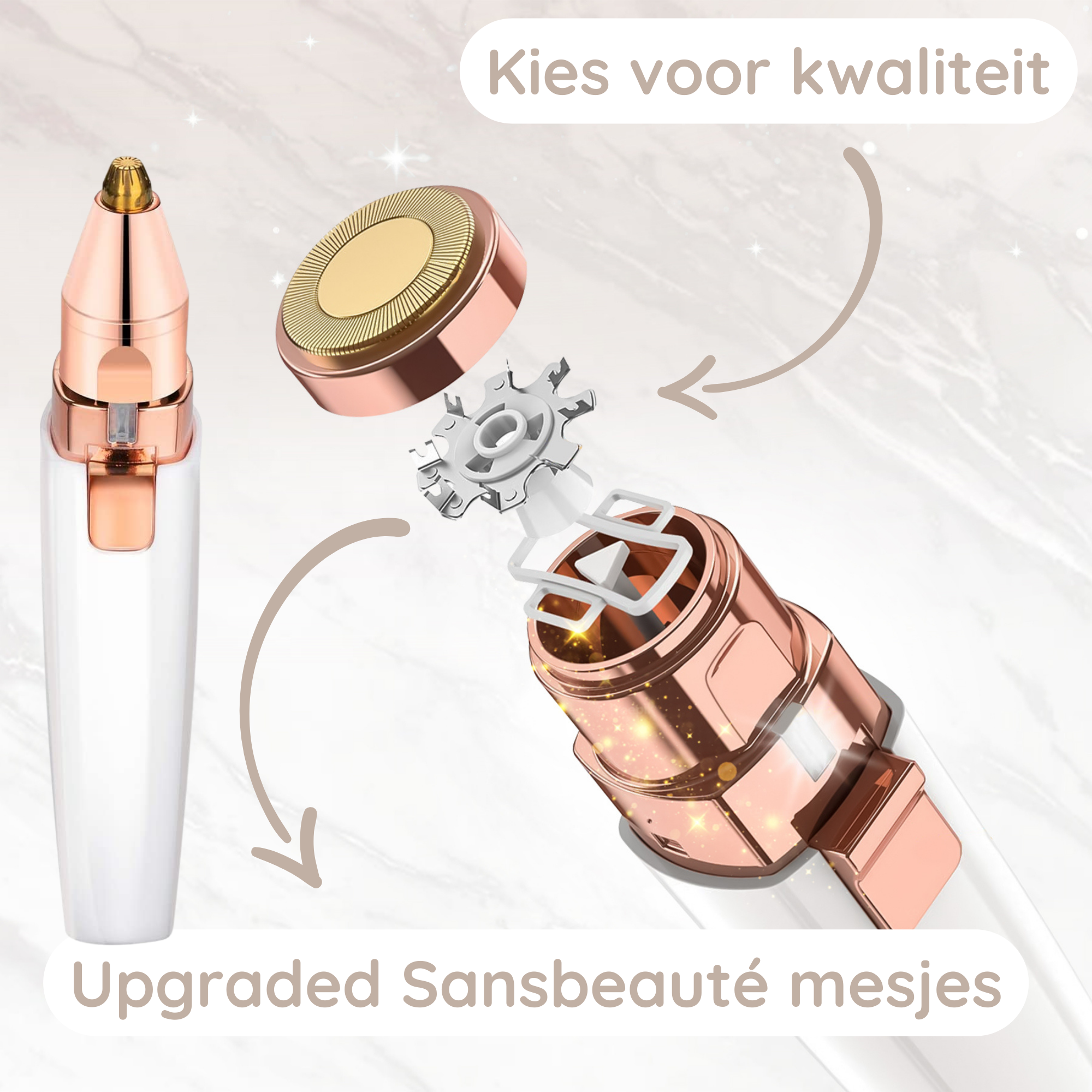 SANSBEAUTÉ® 2-IN-1 WENKBRAUW TRIMMER