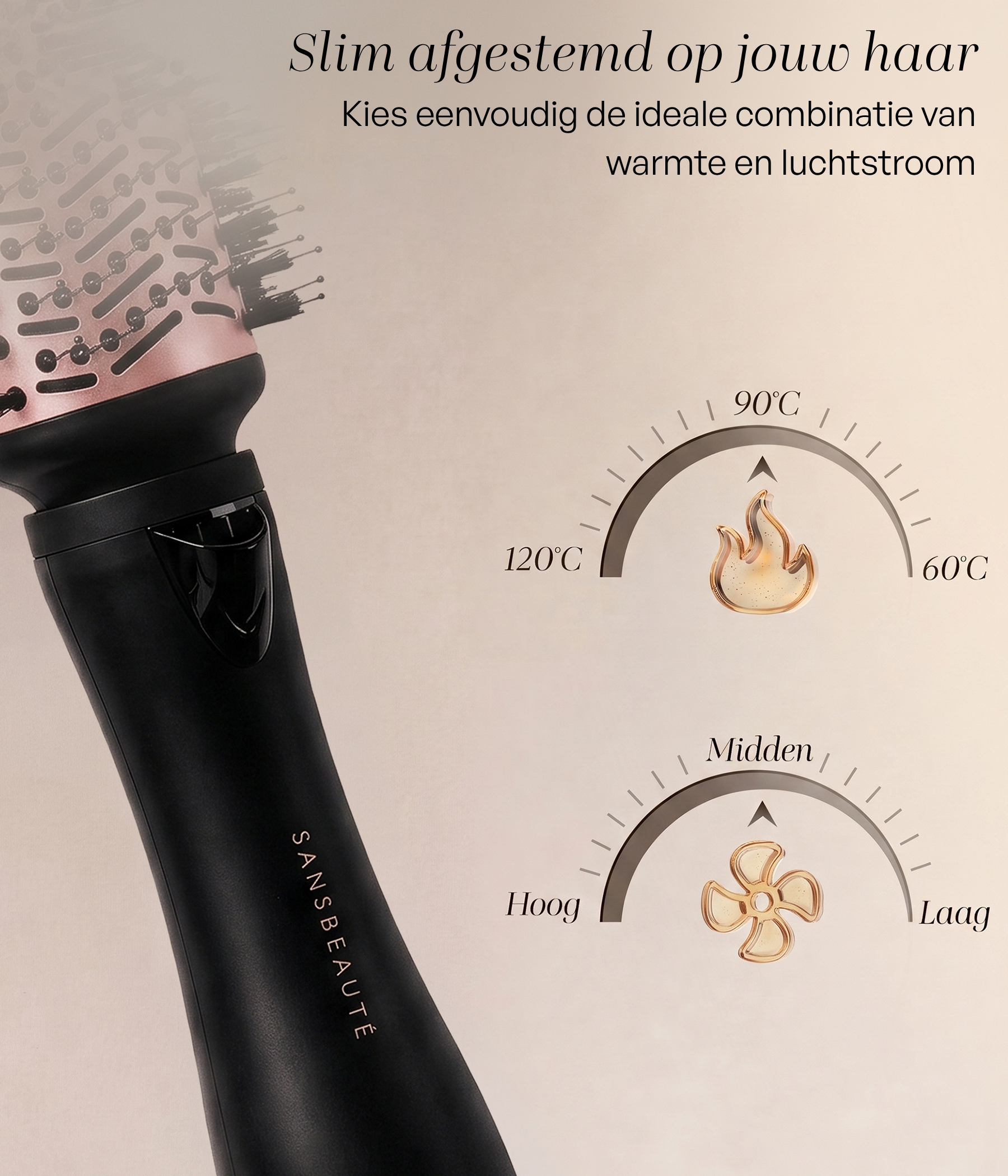 SANSBEAUTÉ® FÖHNBORSTE - 4 I 1
