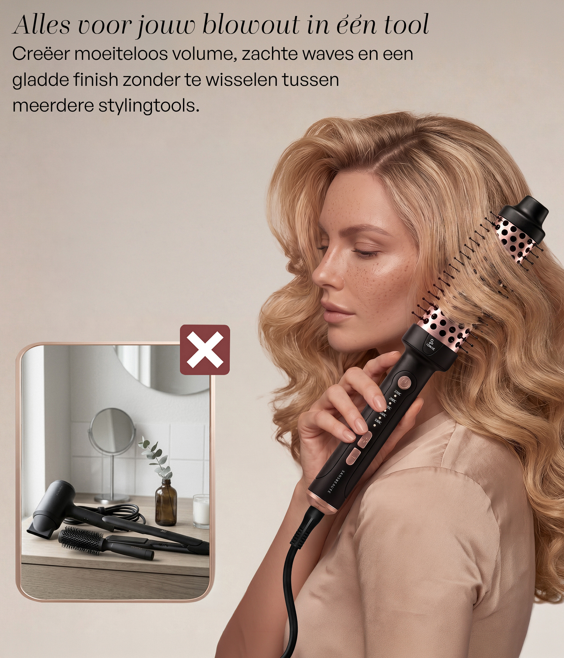 SANSBEAUTÉ® THERMAL BRUSH - 38MM