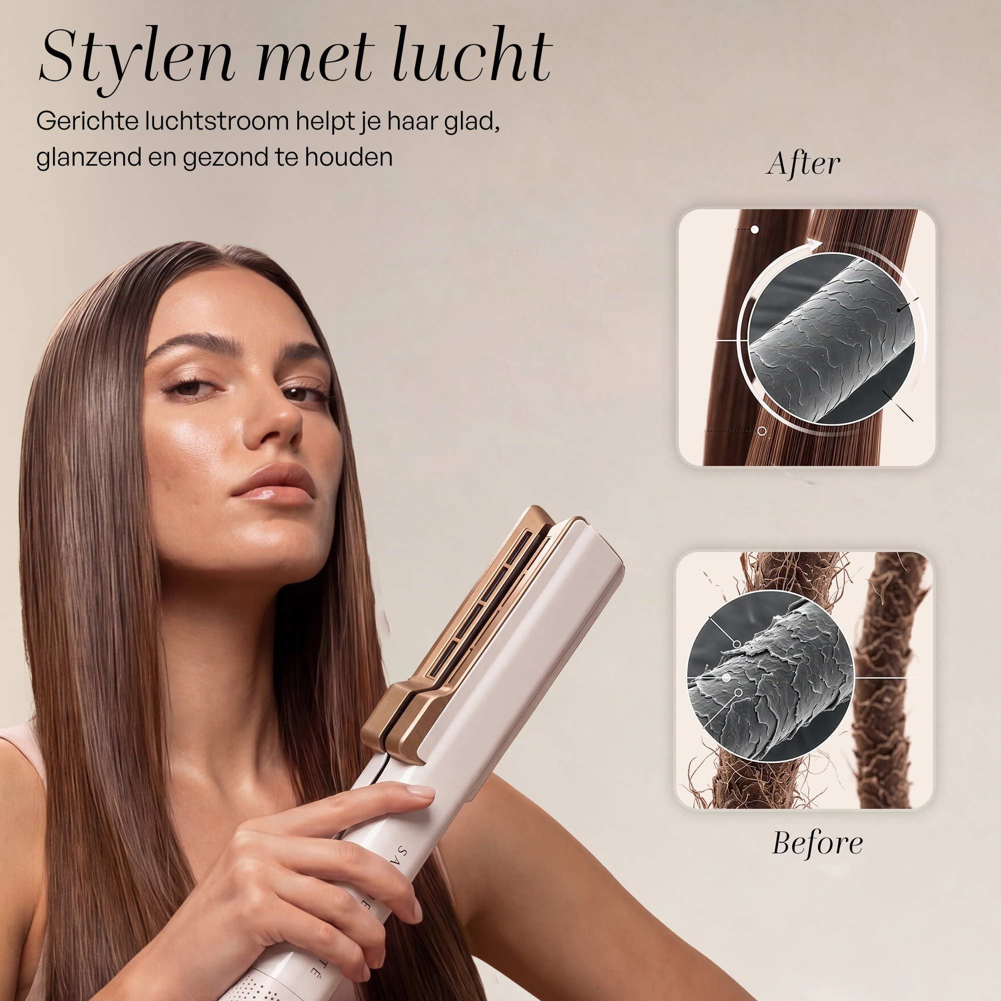 SANSBEAUTÉ® SANSTRAIGHT WET-TO-DRY STIJLTANG