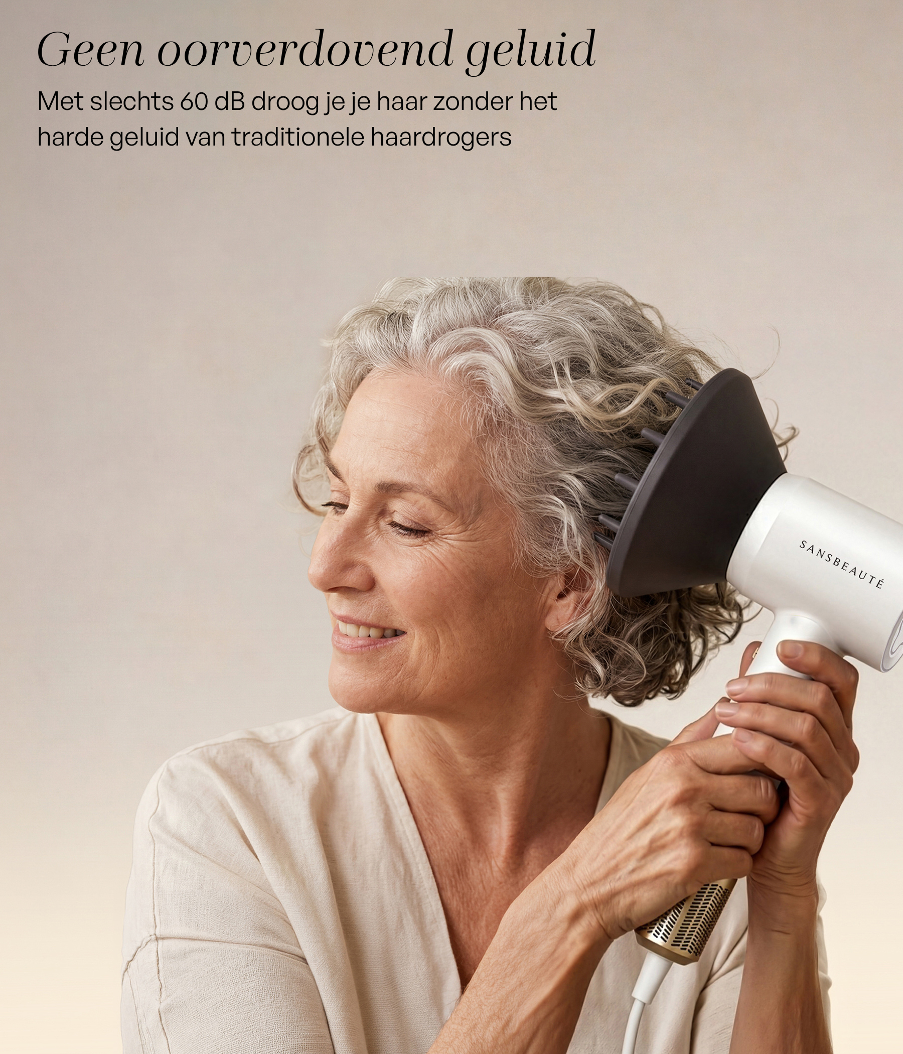SANSBEAUTÉ® HÅRTORK MED DIFUSOR